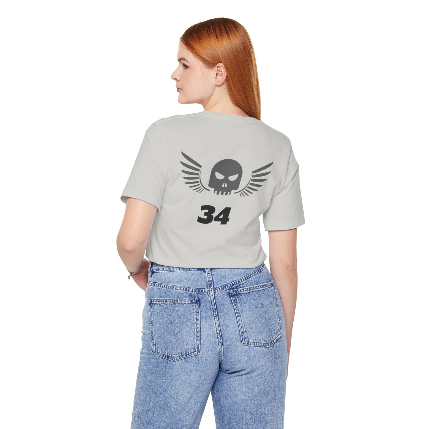 Unisex Cotton Tee Shirt with Skull