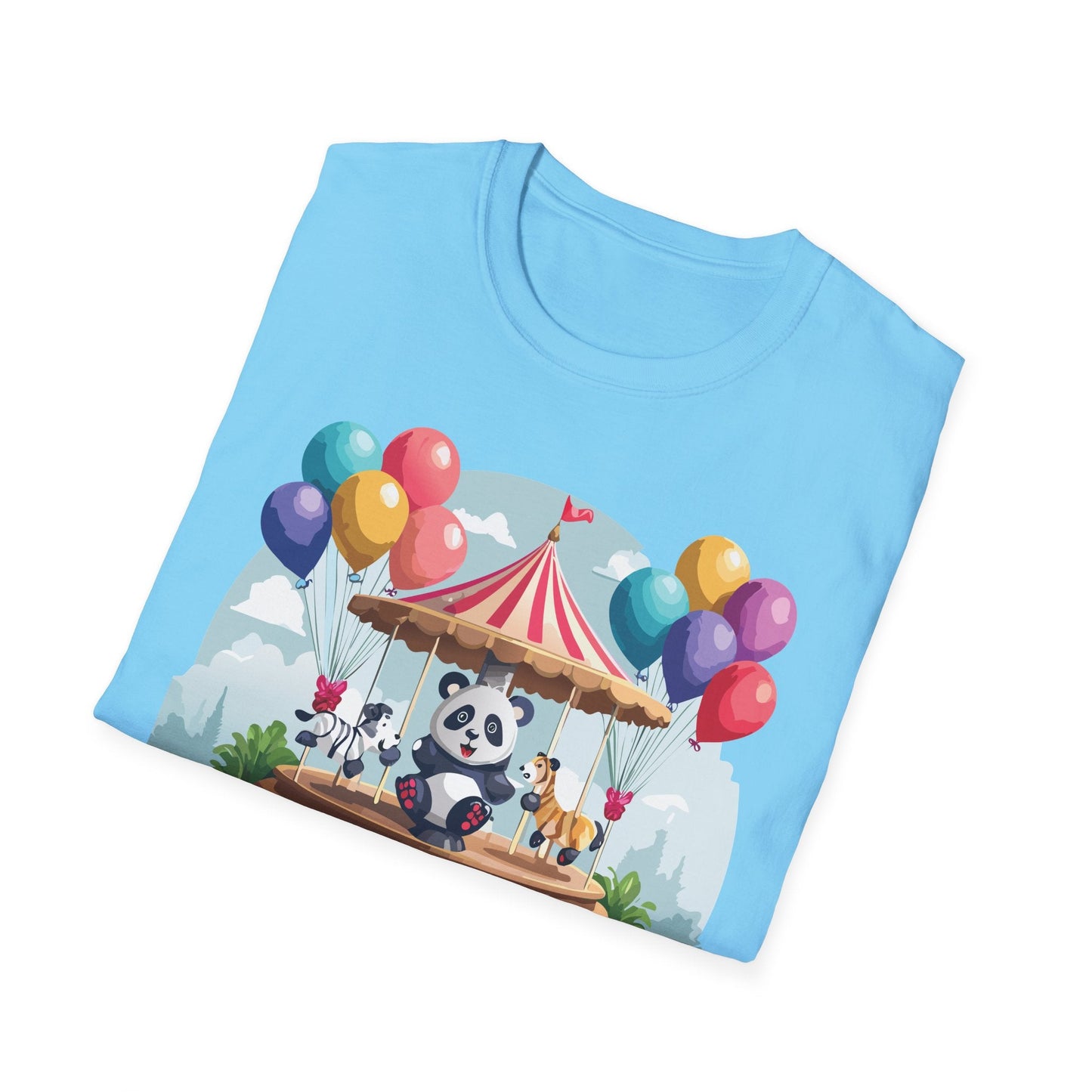 Unisex Panda Shirt Panda Tee Animal Print T Shirt Softstyle 64000 Gildan 100 Percent Ring Spun Cotton
