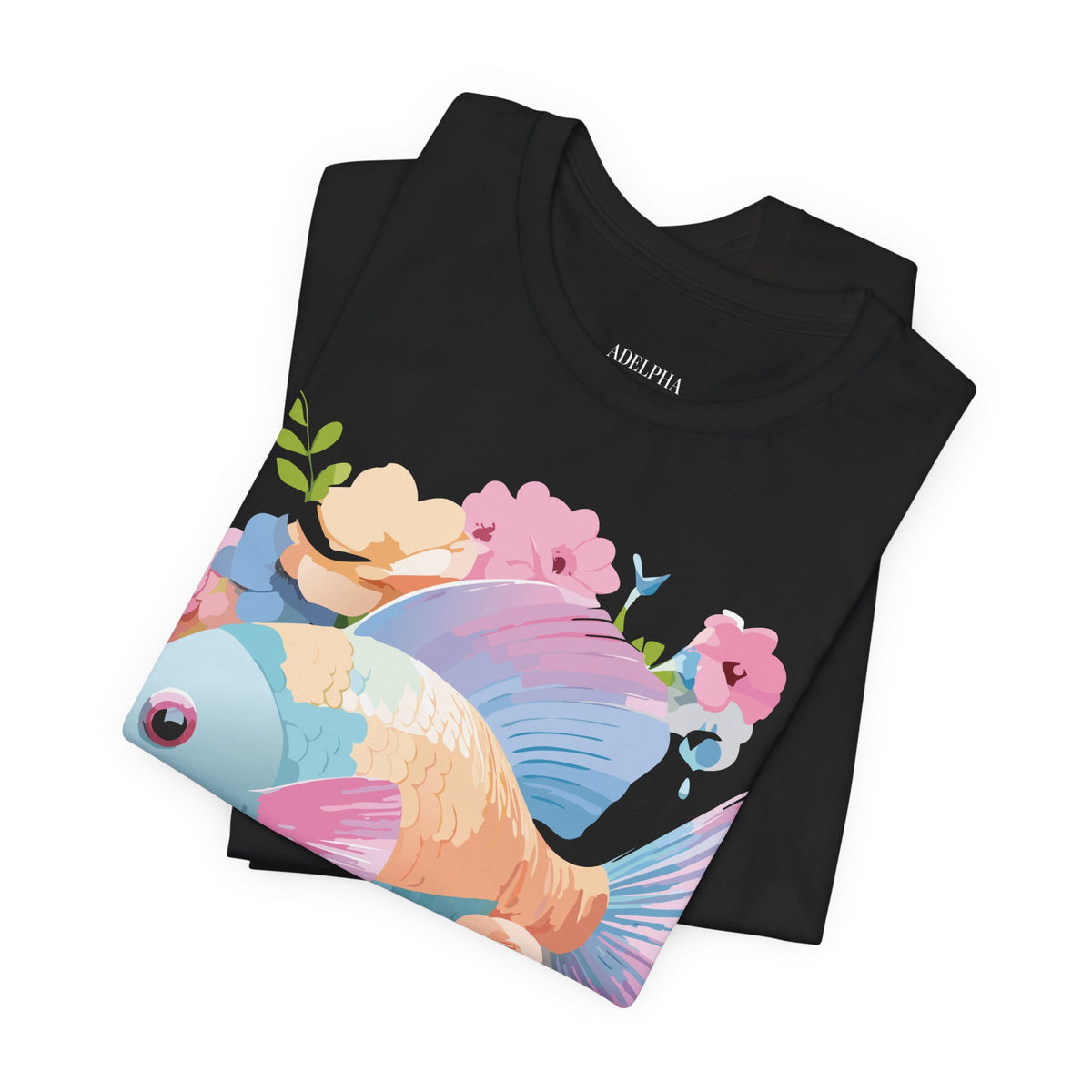 Fish Graphic Design Tee Bella+Canvas Unisex 100 Cotton Tee Shirt a108