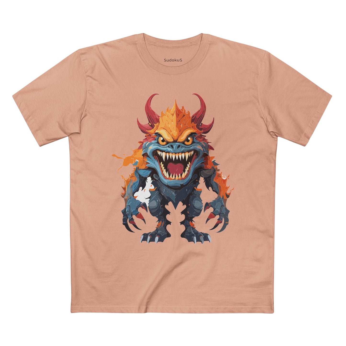 Cartoon Monsters Graphic Unisex 100 Cotton Staple Tee 33