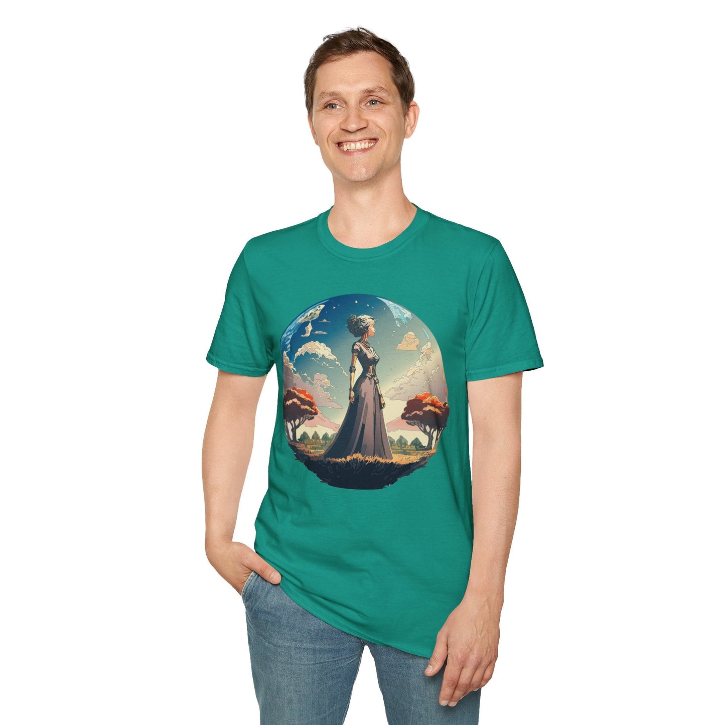 Womens Graphic T Shirt Art Design Tee Gildan Softstyle 64000 Unisex Cotton Short Sleeve