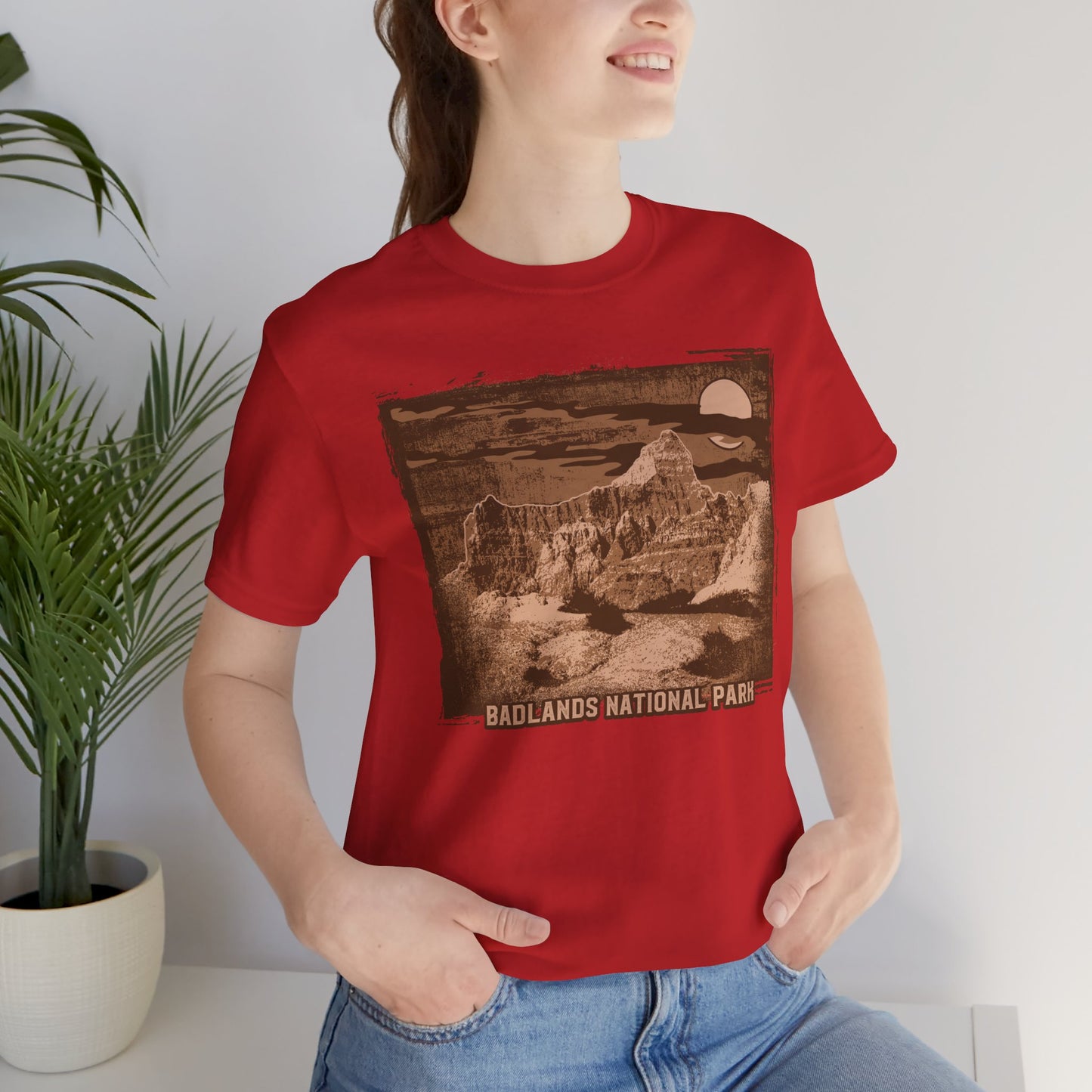 Badlands Retro Poster Graphic Design Tee, Badlands Shirt, Vintage Tees, Art Design T-Shirt, Graphic Tee, Retro Art Shirts