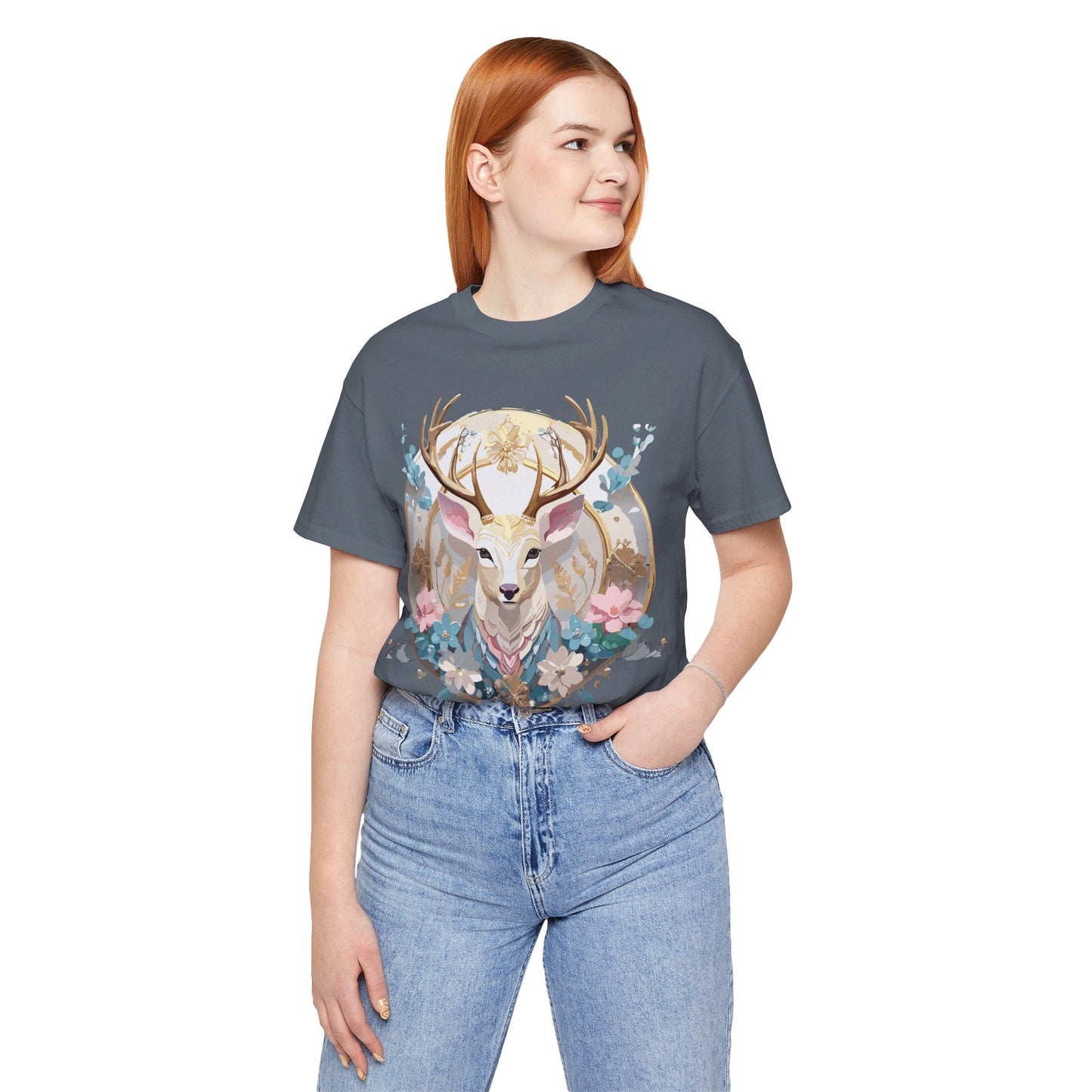 Adelpha Medallion Graphic Tee Unisex Short Sleeve Vintage Inspired Premium Art Design