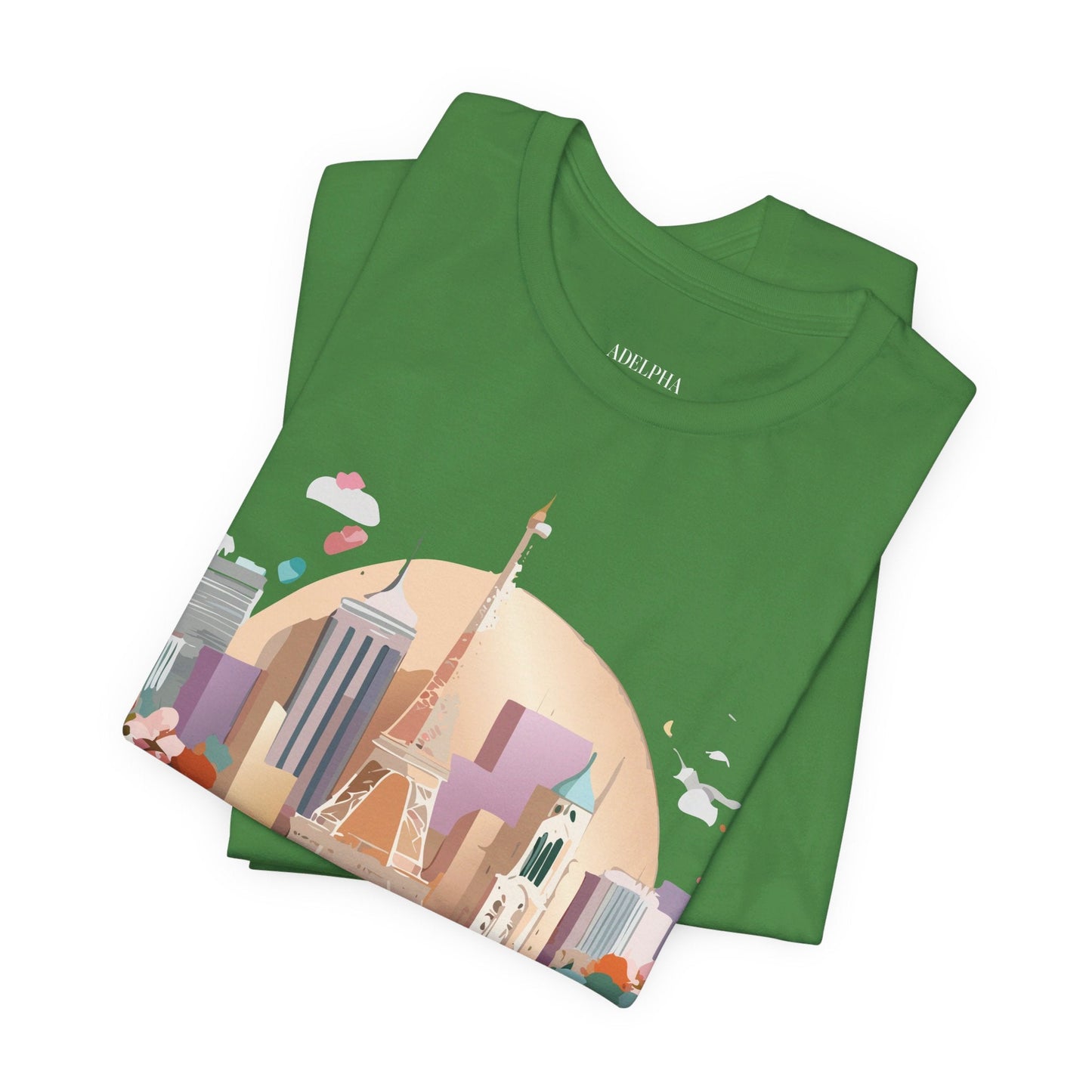 Adelpha Paris Graphic Tee Unisex Short Sleeve Shirt With Vintage Art Design Apparel
