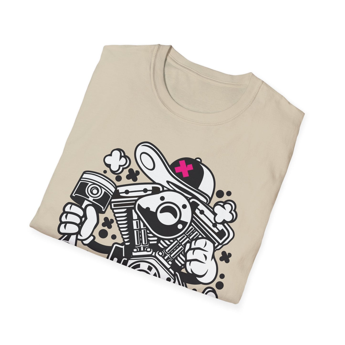 Cartoon T Shirt Animation Tee Funny Tee Unisex Gildan Softstyle 64000 100 Percent Cotton