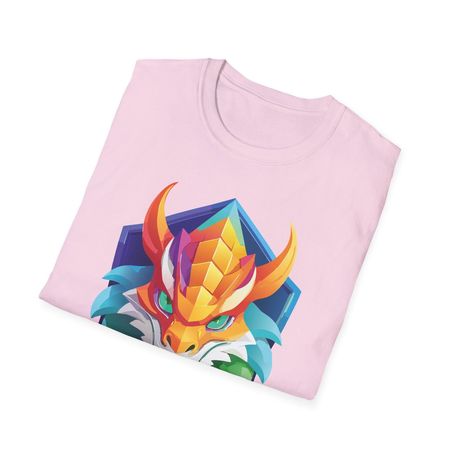 Unisex Dragon T Shirt Softstyle 64000 100 Percent Ring Spun Cotton Comfortable Tee