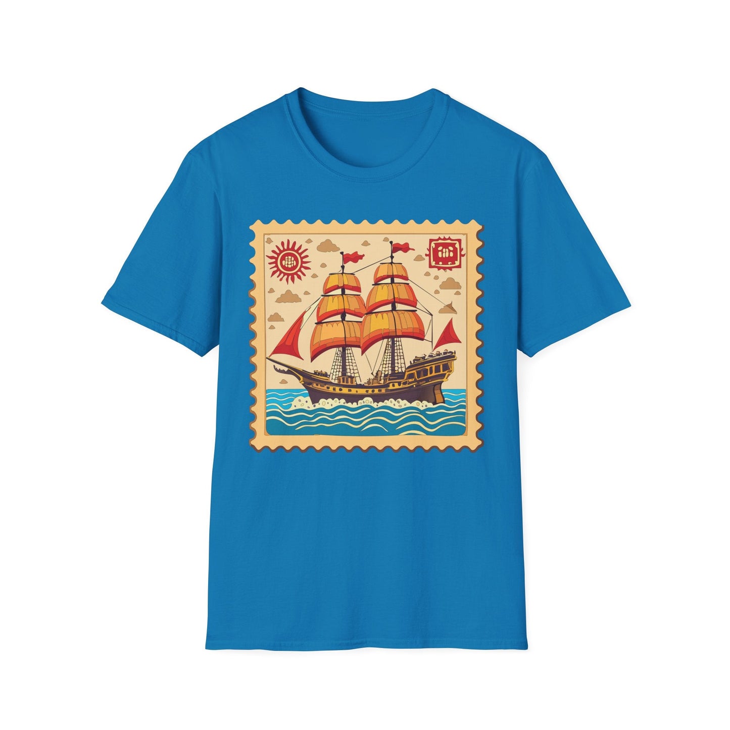 Ship T Shirts Frigate Vessel Tee Unisex Softstyle Gildan 64000 100 Percent Ring Spun Cotton