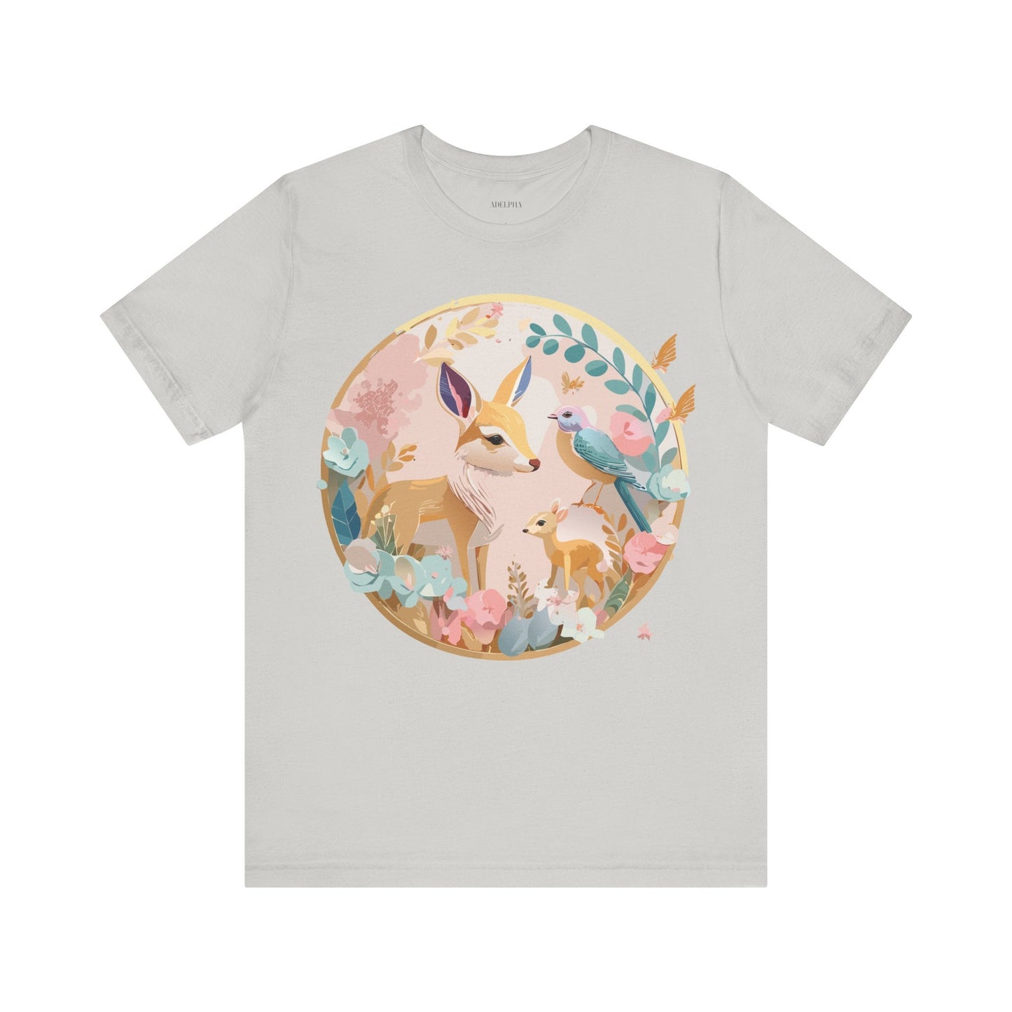 Adelpha Medallion Graphic T Shirt Unisex Short Sleeve Vintage Inspired Art Design Tee