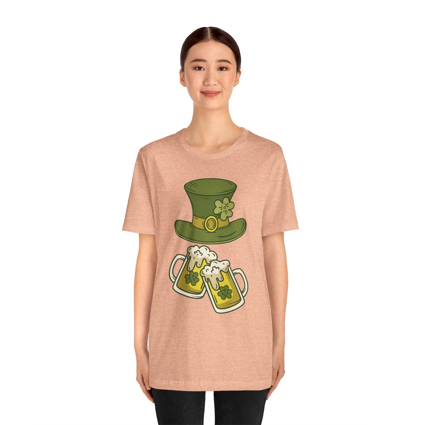 Unisex Cotton Tee Shirt with Lucky Prints