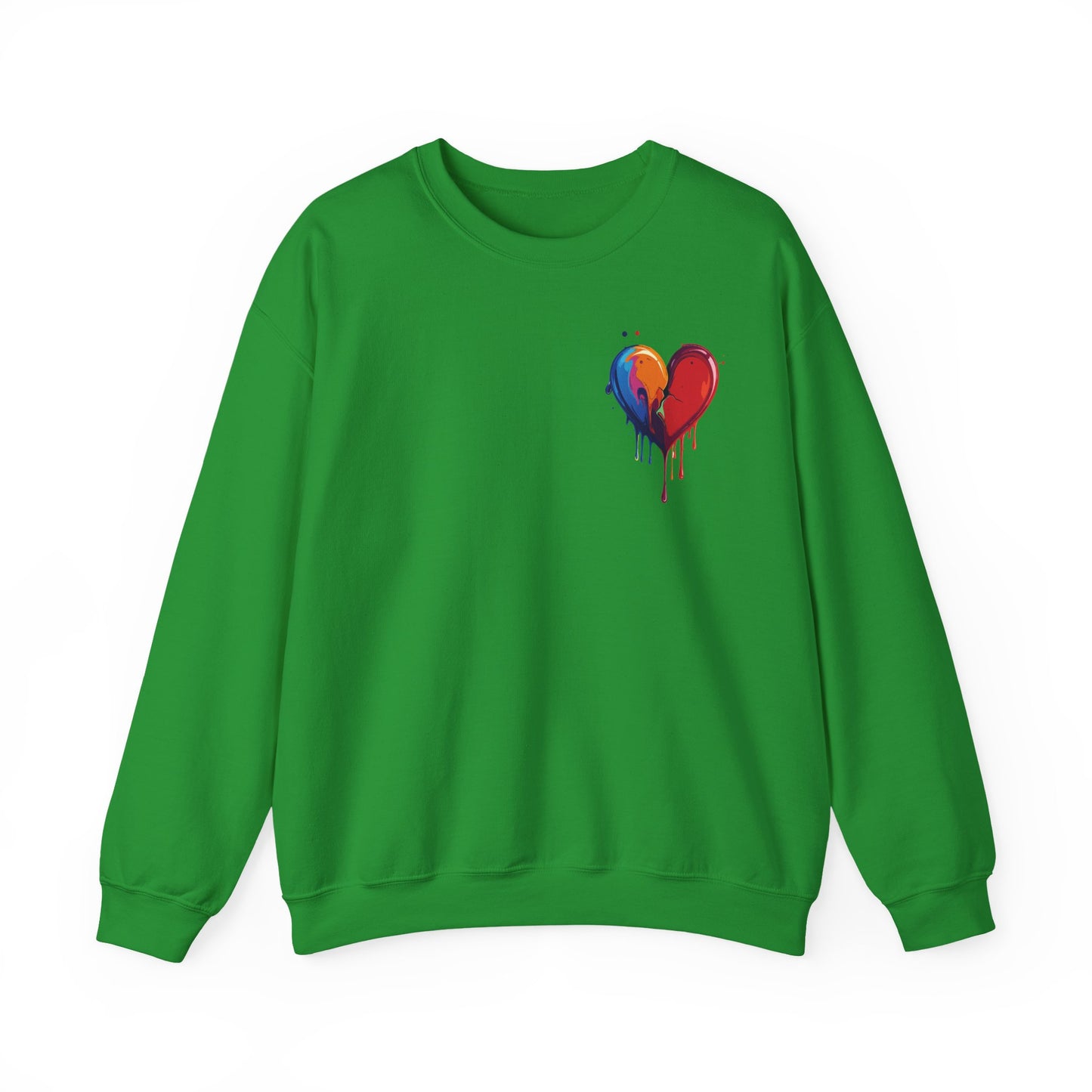 Small Bleeding Heart Sweatshirt, Small Heart Sweatshirt, Valentine's Day Sweatshirt, Heart Sweatshirt 117
