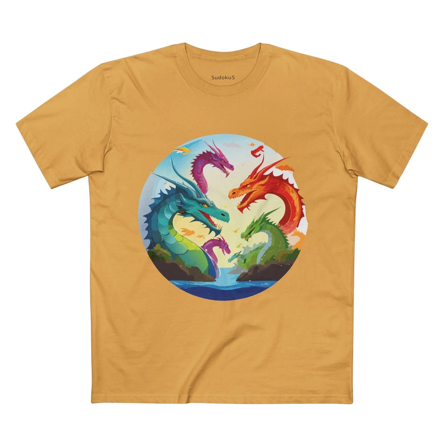 Dragon Graphic Unisex 100 Cotton Staple Tee 15