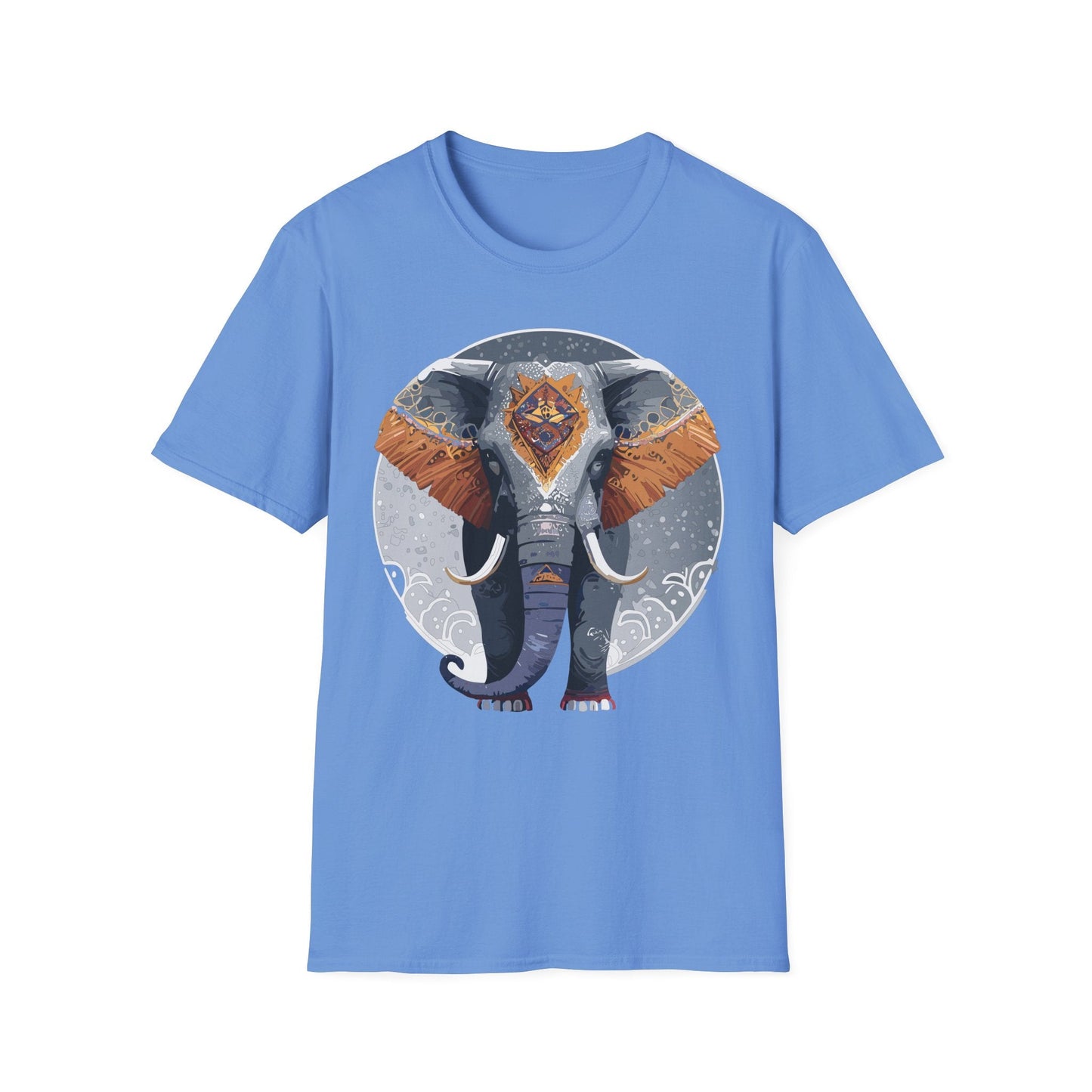 Elephant T Shirt Unisex Short Sleeve Tee SoftStyle Gildan 64000 One Hundred Percent Cotton