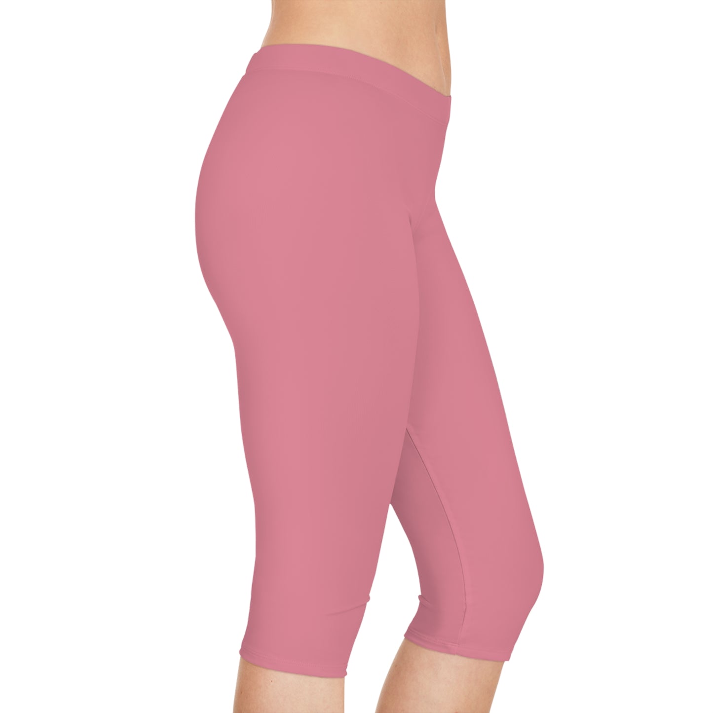 Pink Color Capri Leggings, Pink Capri Leggings 22