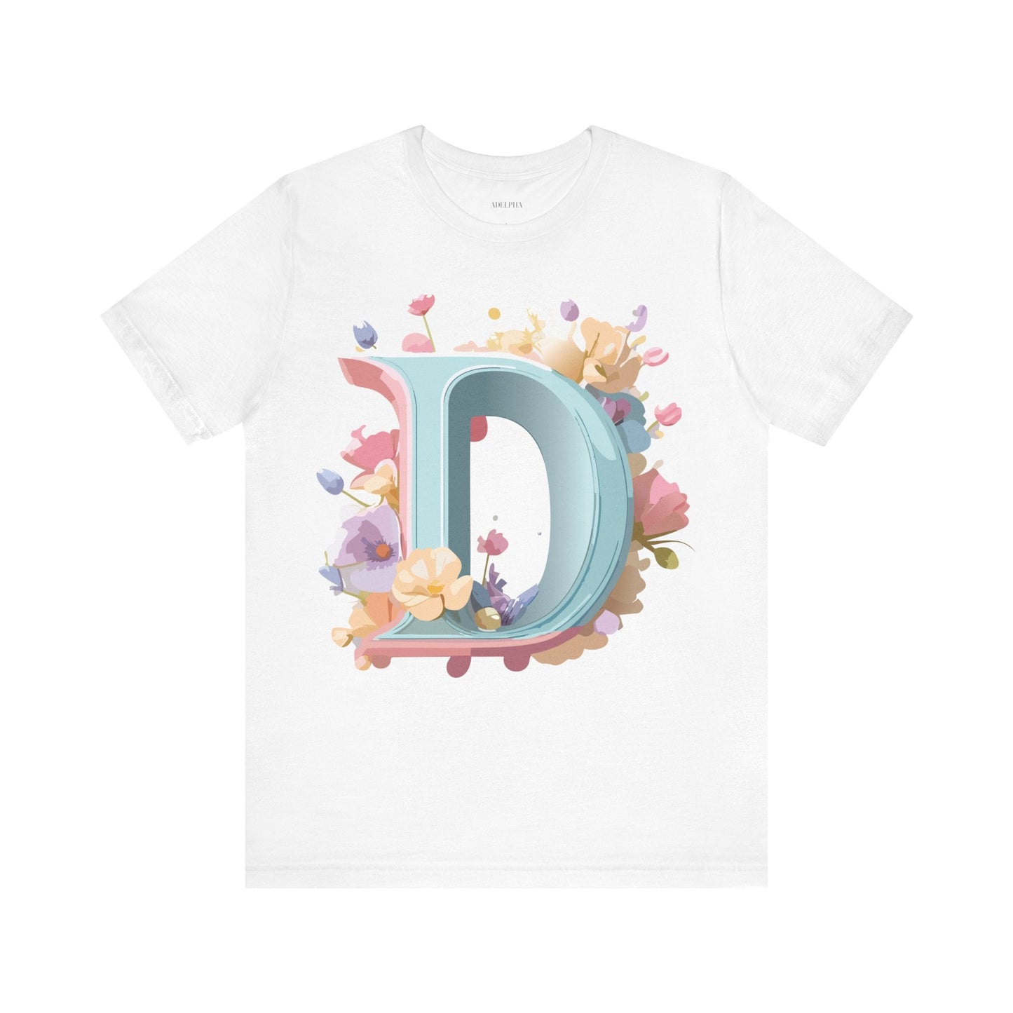 Letter D Graphic T Shirt Unisex Short Sleeve Art Design Tee By Adelpha Vintage Inspired Artwork