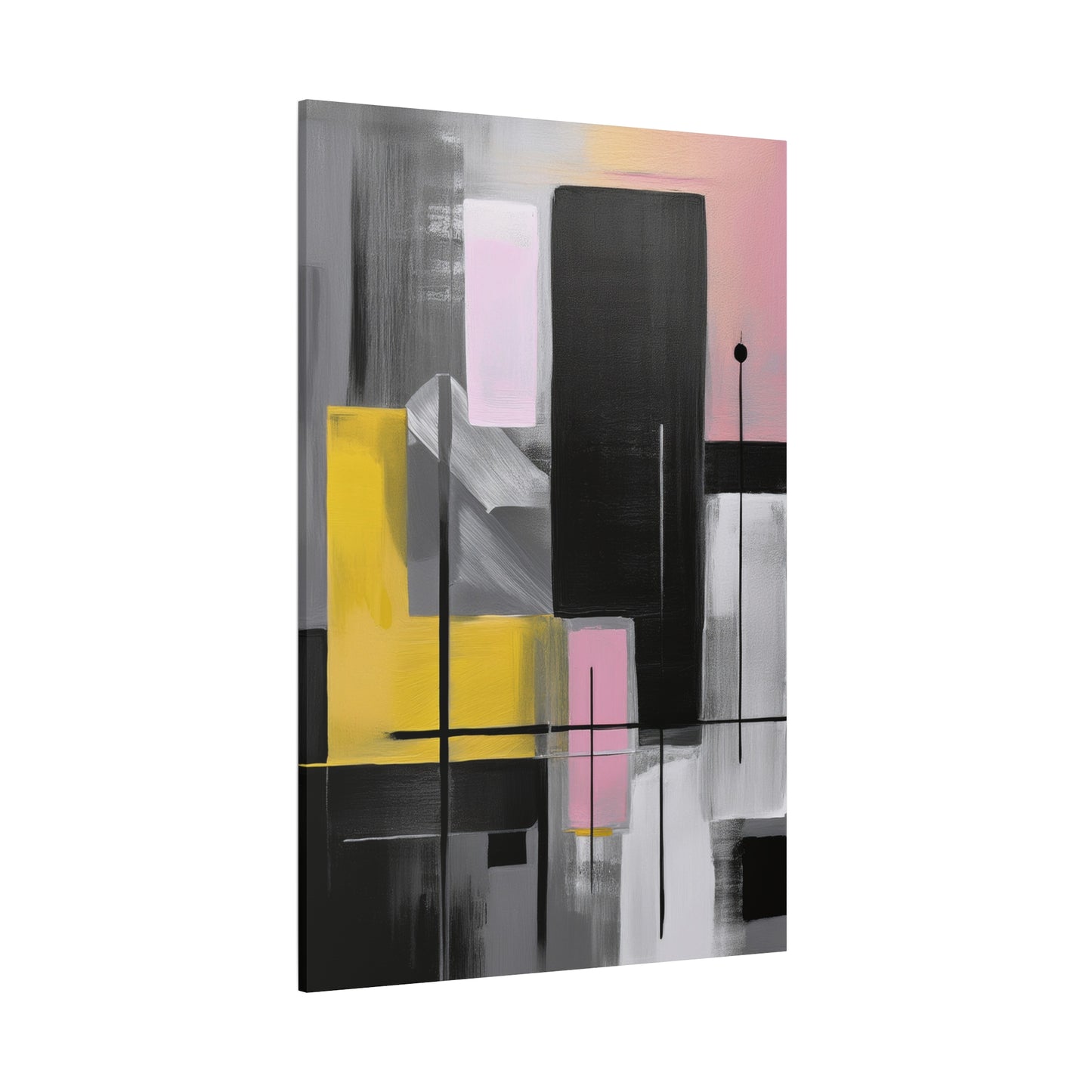 Abstract Geometric Painting Print Canvas 20x24,20x30,24x30 24x32,24x36,30x40 32x48,36x48,40x60 Pine-Wood Inner Frame ABS-39