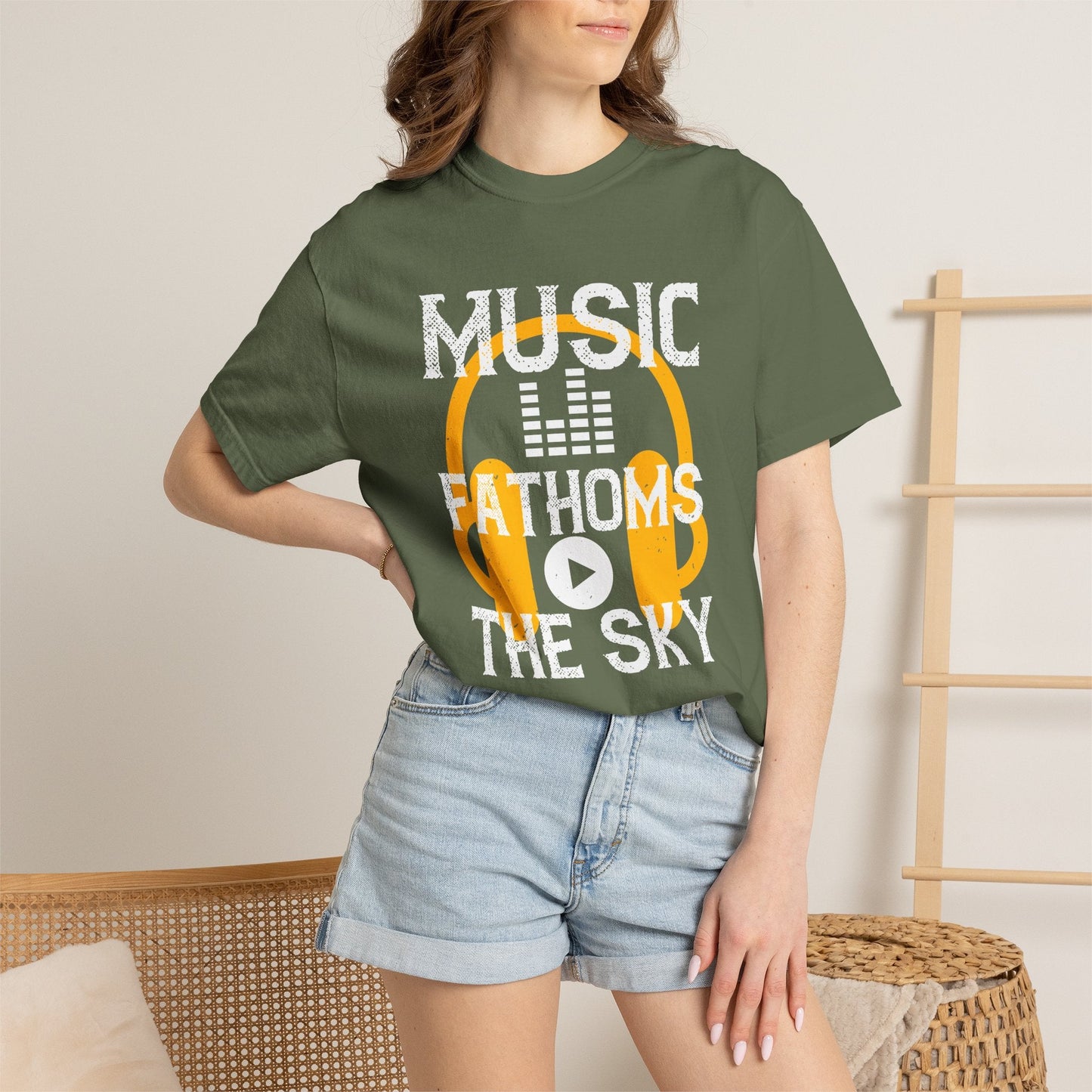 Music Graphic Design Unisex Cotton T-shirt m24