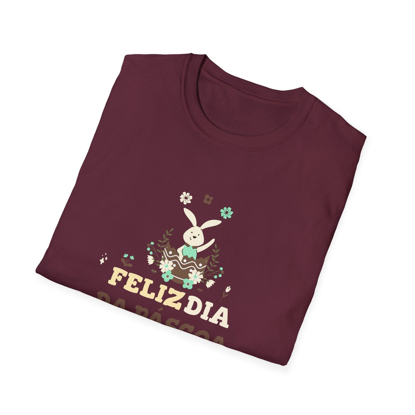 Easter Day T Shirt Unisex Softstyle Tee With Easter Design Print Gildan 64000 Comfort Fit