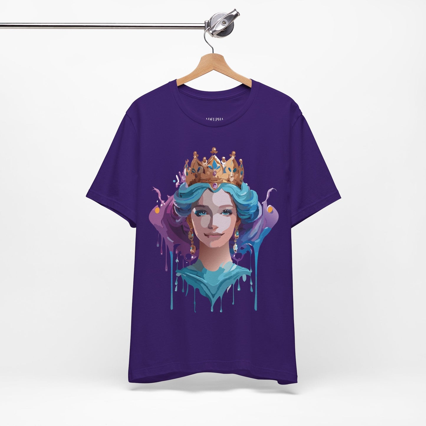 Queen Woman Portrait Graphic Unisex 100 Cotton Vintage Artwork Tee 1