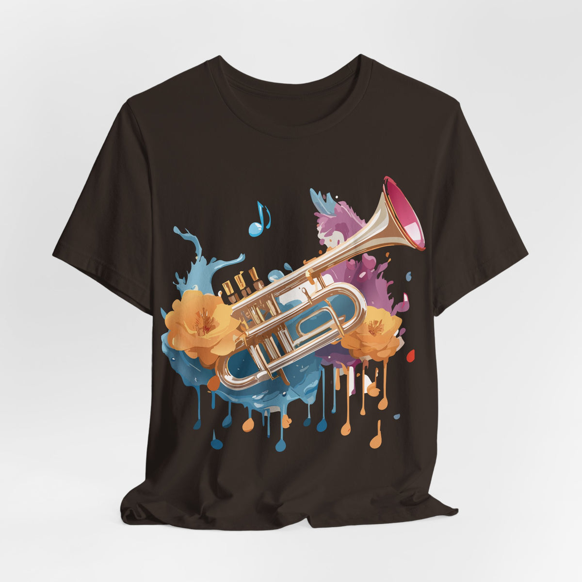 Music Graphic Unisex Cotton Bella+Canvas Tee with Art Design m113