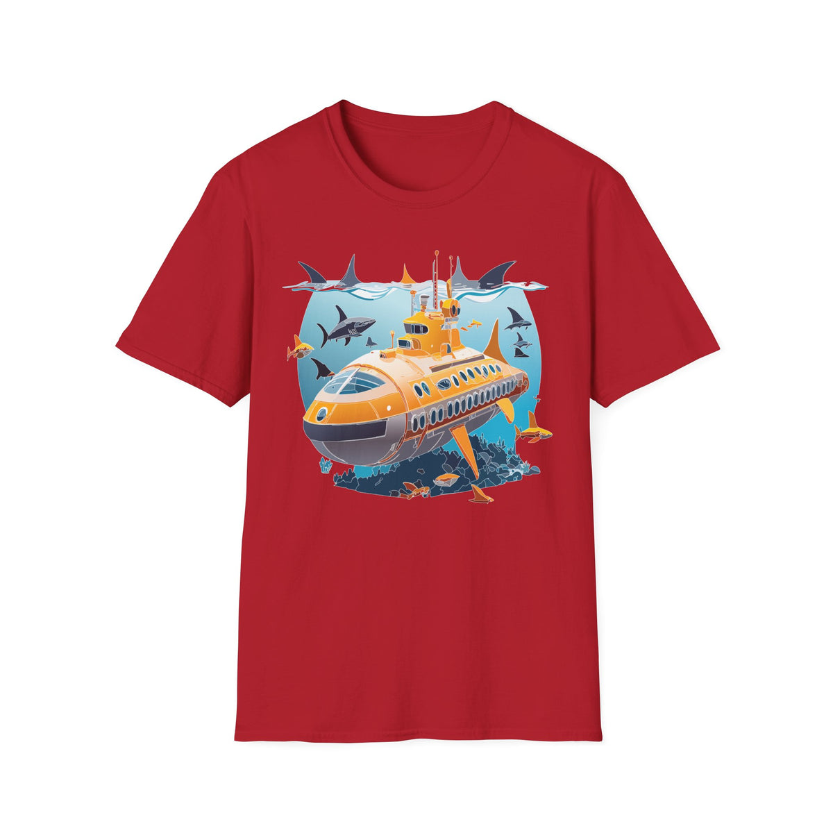 Ocean U boat Graphic Tee Gildan Unisex 100 Cotton Tee Shirt h41