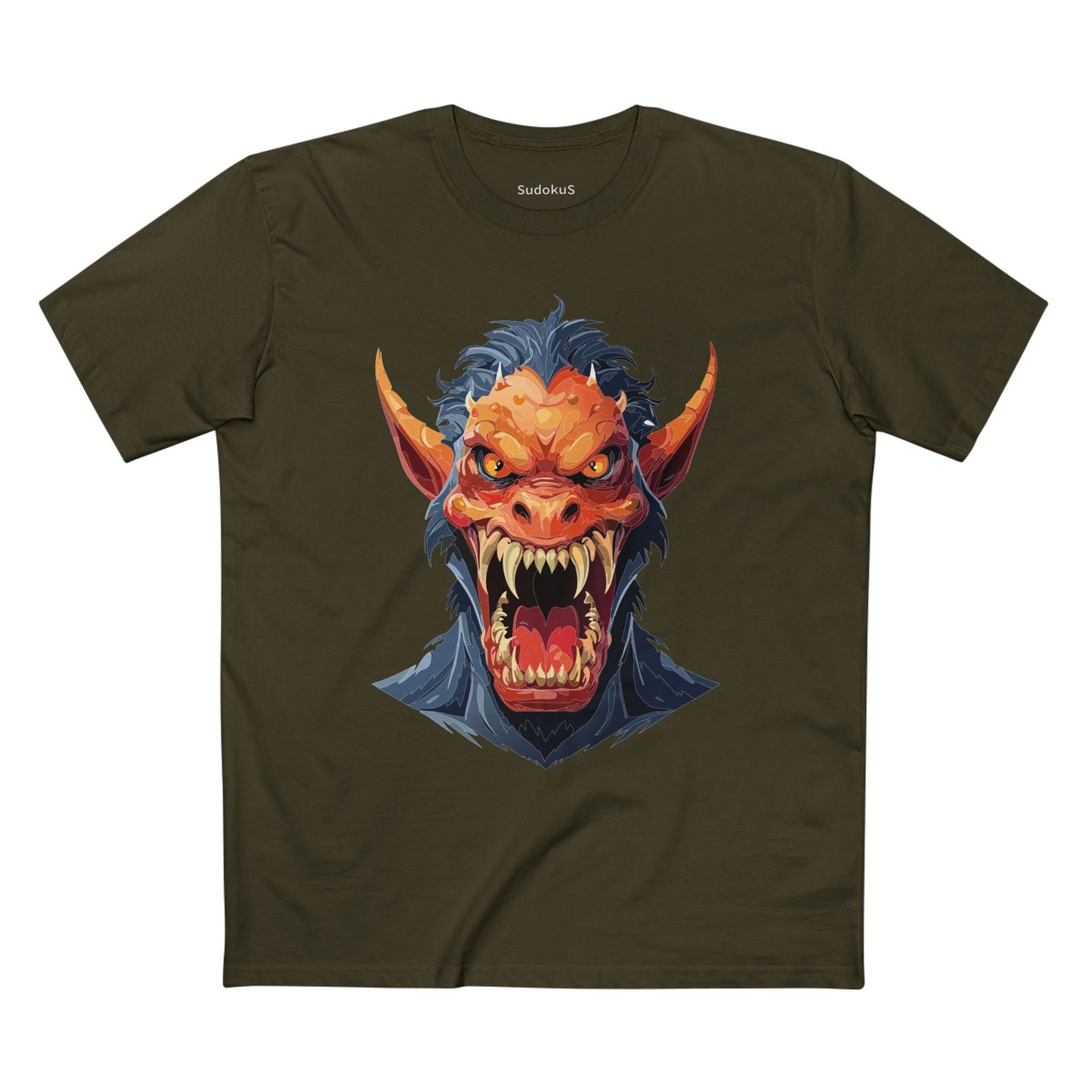 Cartoon Monsters Graphic Unisex 100 Cotton Staple Tee 2
