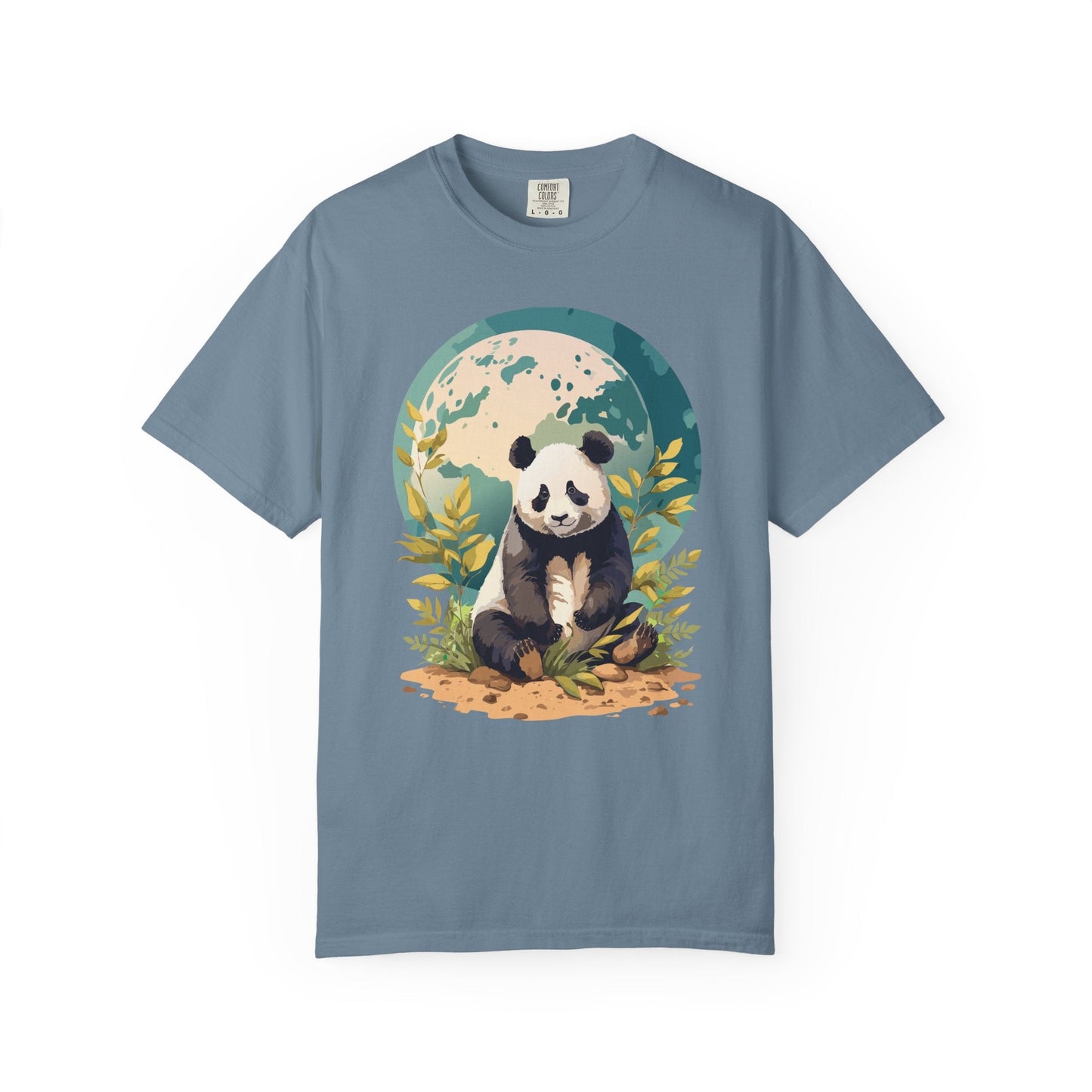 Panda Portrait Graphic T-Shirt Unisex Cotton Floral Animal Art Tee pp6