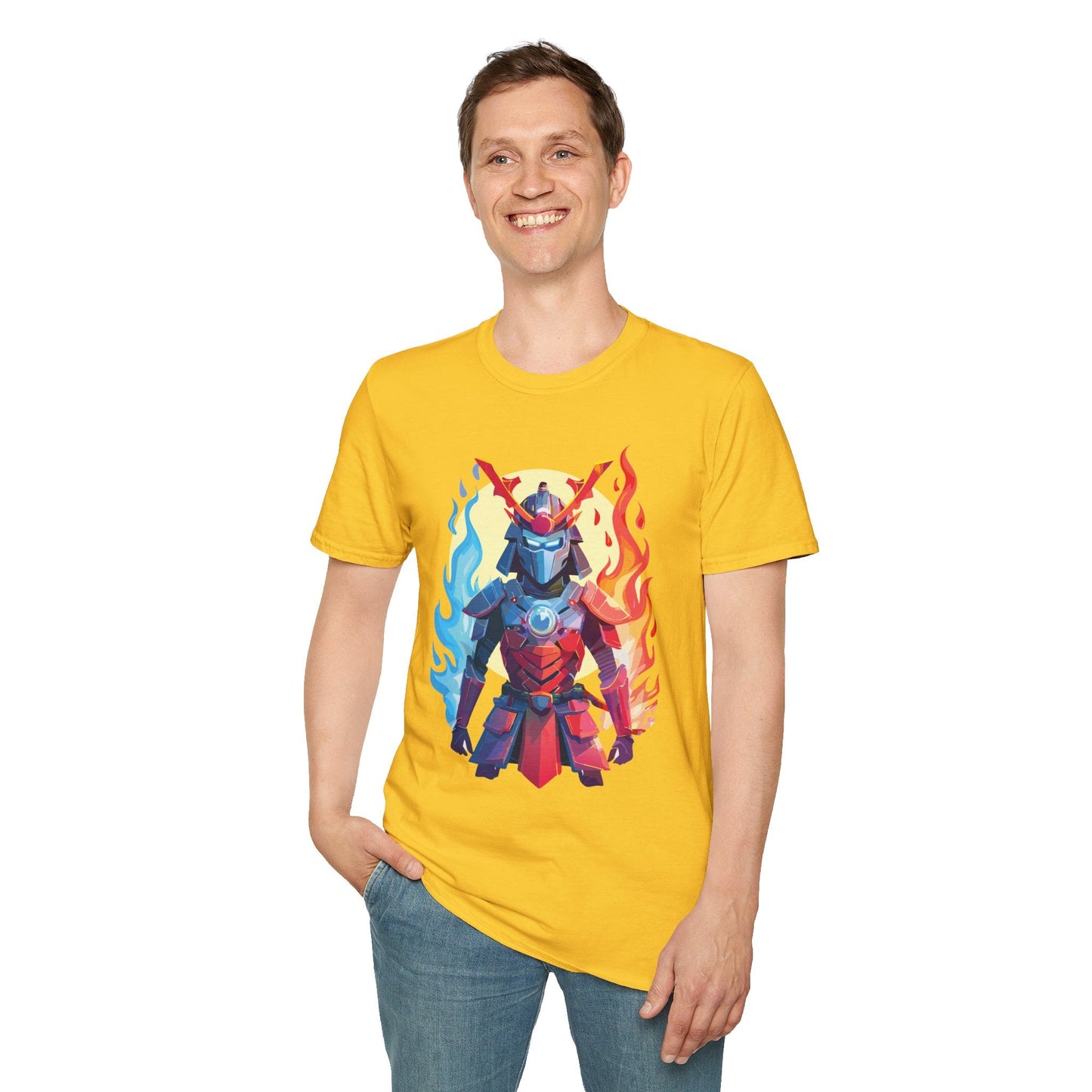 Samurai Shirt Unisex T Shirt Softstyle Ring Spun Cotton Gildan 64000 100 Percent Cotton Tee