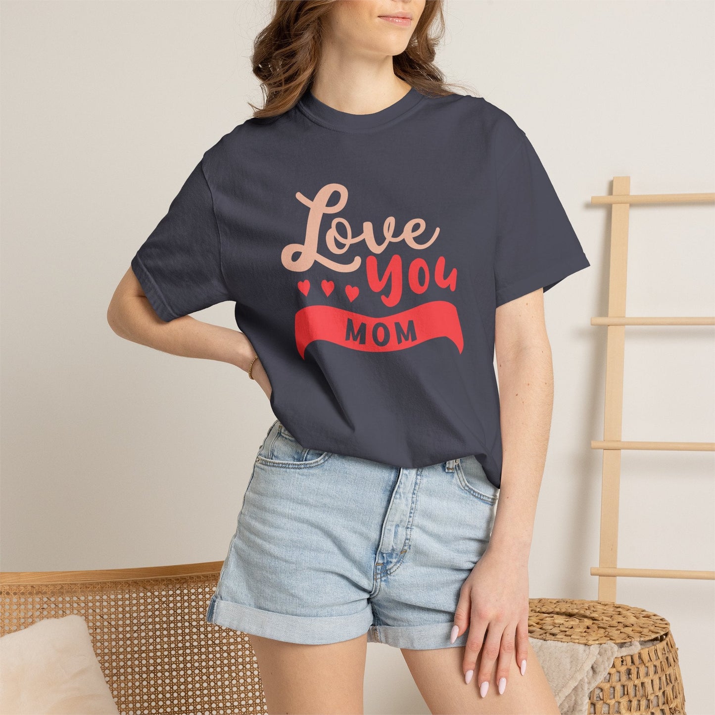 Mom T-shirt Mother Day Mama Tee Unisex Comfort Colors Garment-Dyed Cotton h50