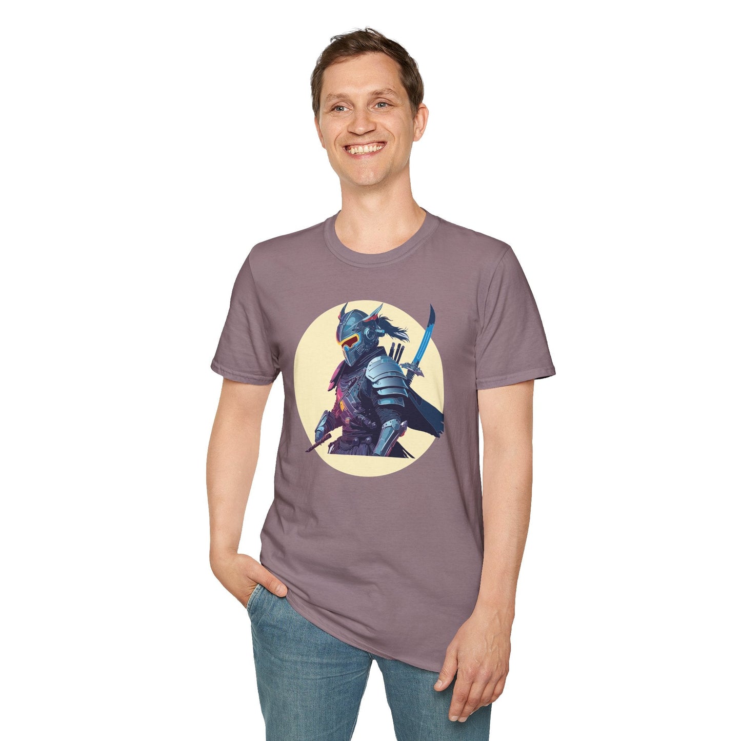 Samurai Shirt Unisex Softstyle Short Sleeve T Shirt Gildan 64000 Breathable Comfort Wear