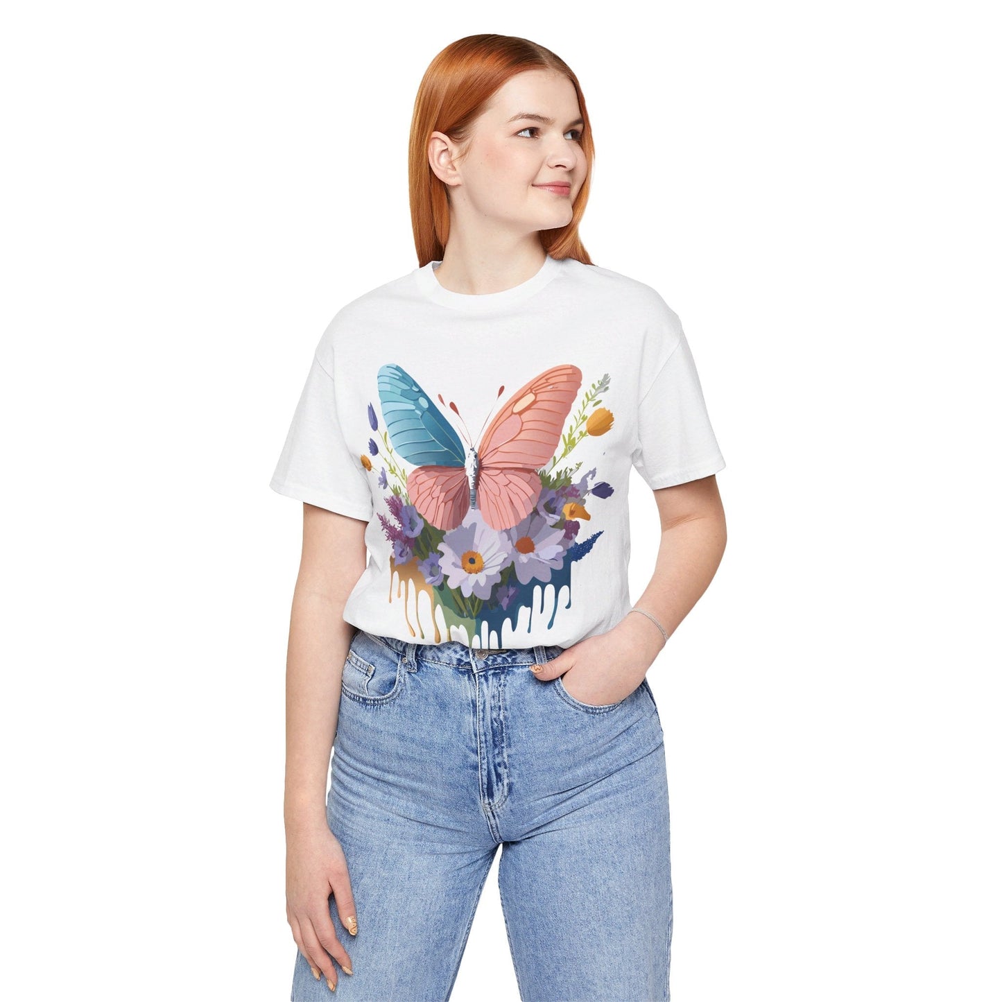 Butterfly Graphic Tee Unisex Art Design Shirt With Vintage Adelpha Artwork