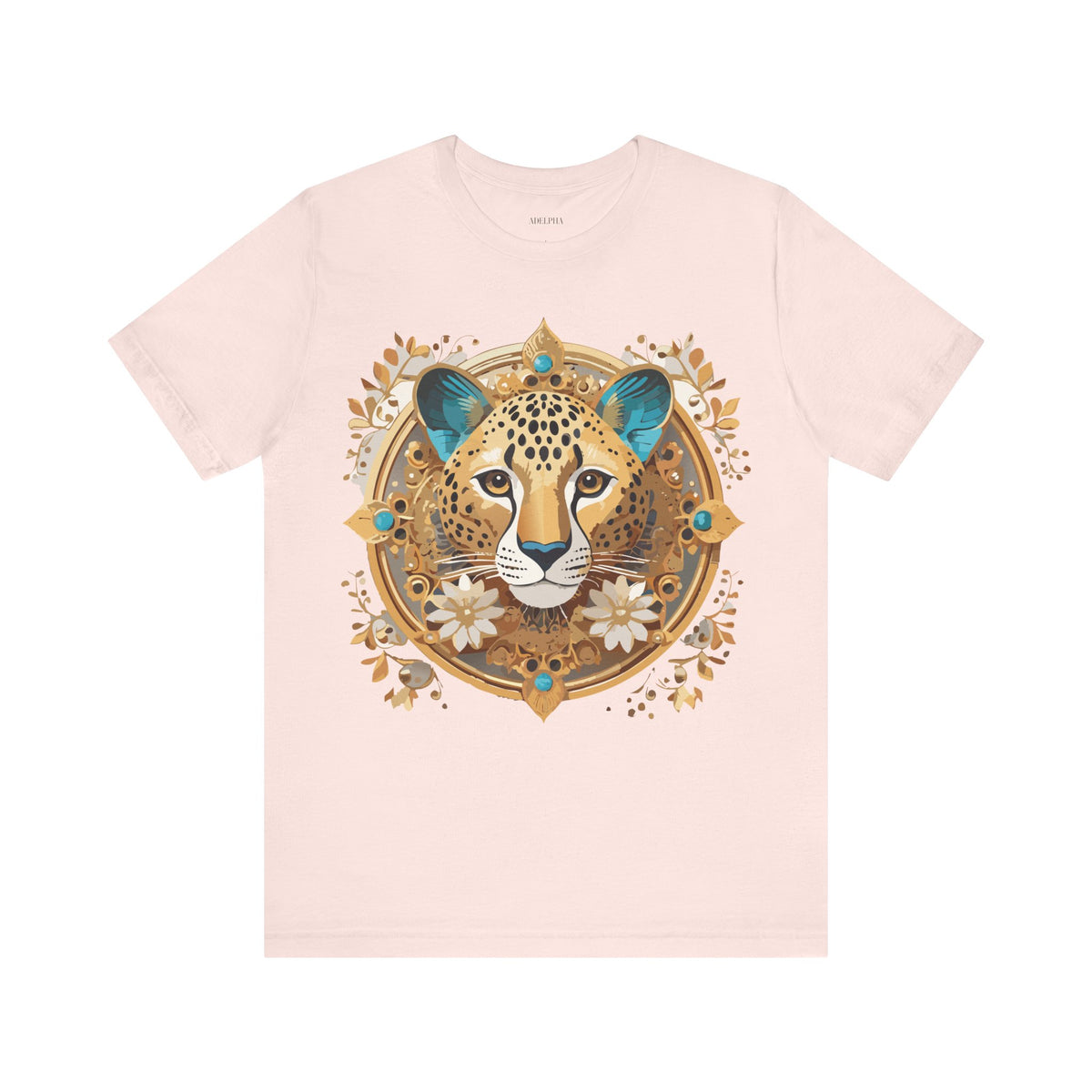 Medallion Graphic Unisex Cotton Bella+Canvas Tee with Art Design d53