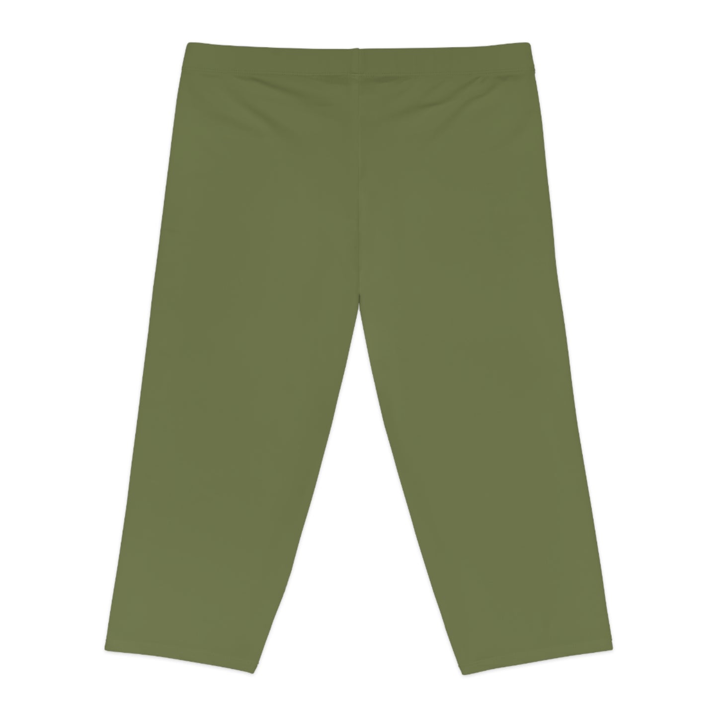 Green Color Capri Leggings, Green Capri Leggings 10
