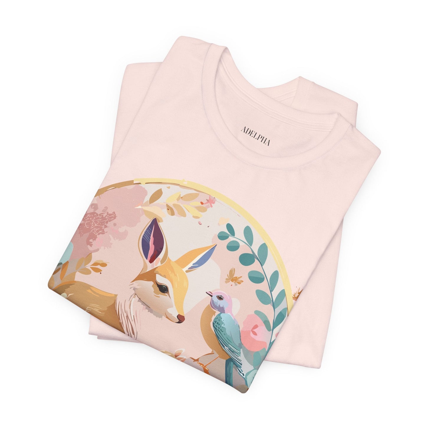 Adelpha Medallion Graphic T Shirt Unisex Short Sleeve Vintage Inspired Art Design Tee