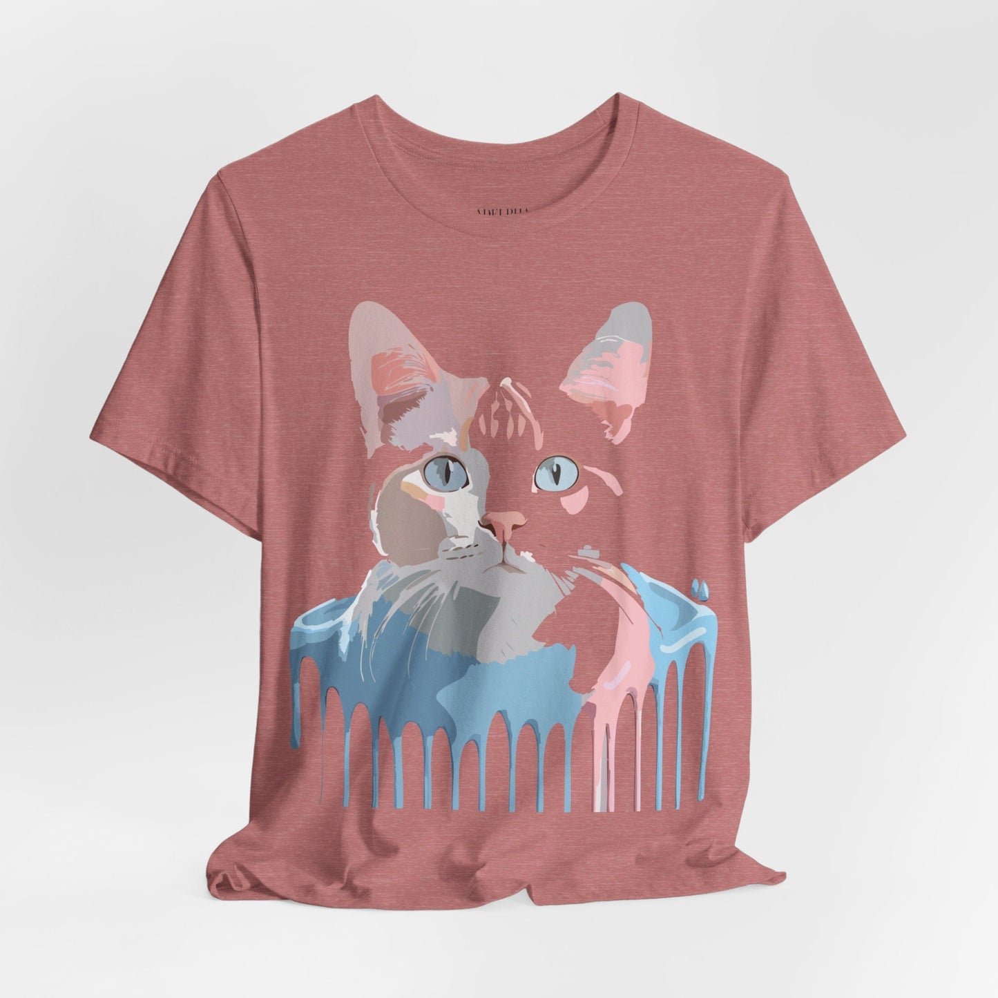 Adelpha Cat Graphic T Shirt Unisex Short Sleeve Vintage Artwork Tee