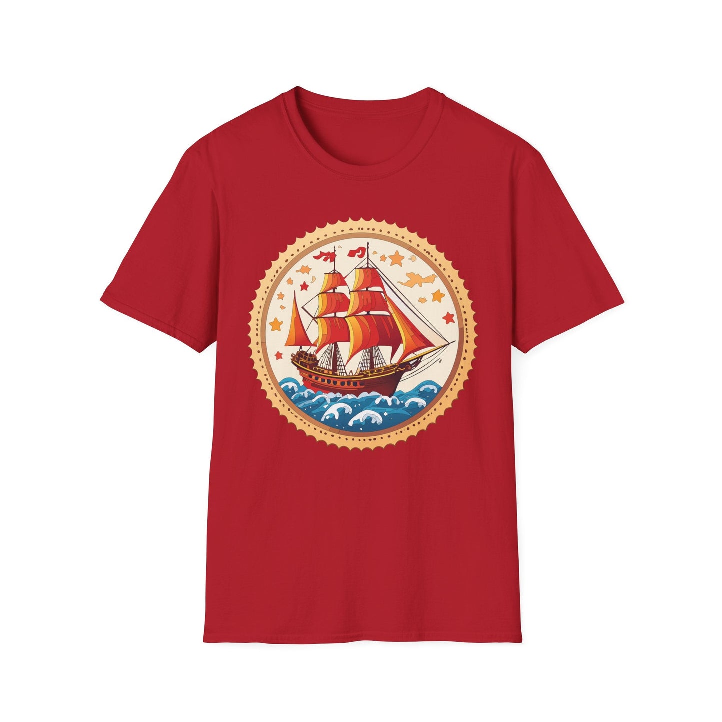 Ship T Shirts Frigate Vessel Tee Shirt Unisex Short Sleeve Gildan Softstyle 100 Percent Cotton