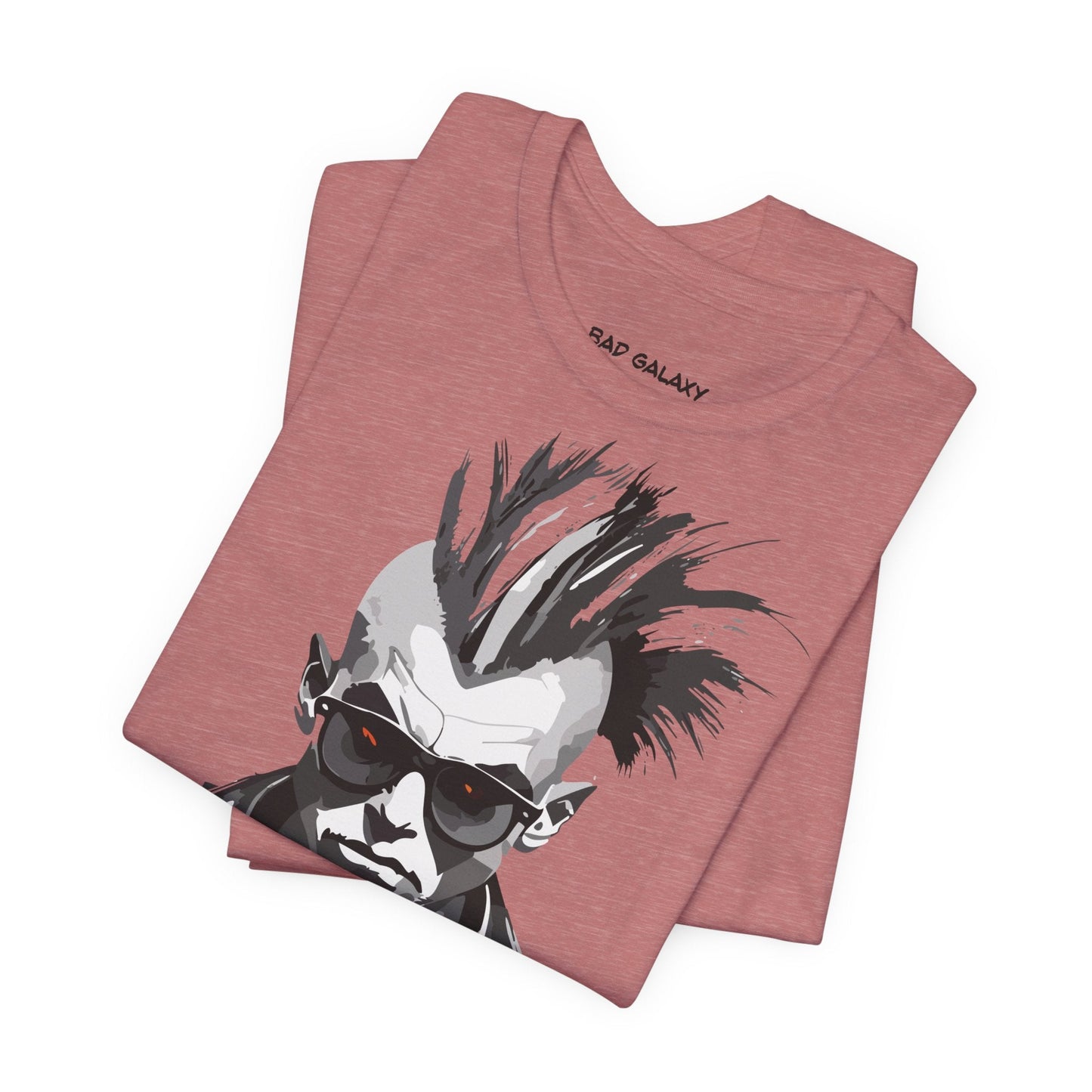 Punk Rock Tee Shirt From Bad Galaxy Made To Order 100 Percent Cotton With Eco Friendly Inks