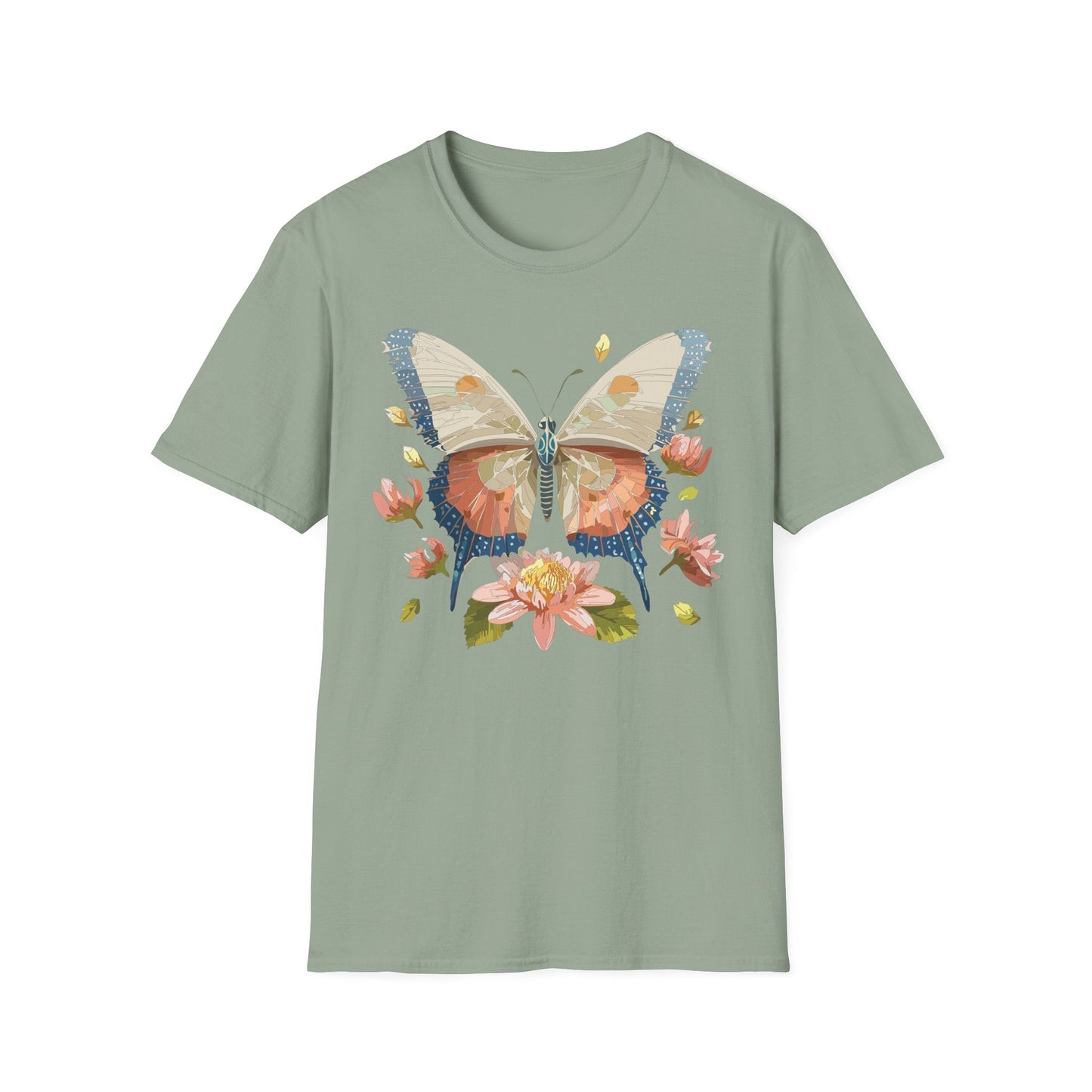 Butterfly Shirt Unisex Softstyle T Shirt Gildan 64000 100 Cotton Monarch Butterfly Gift
