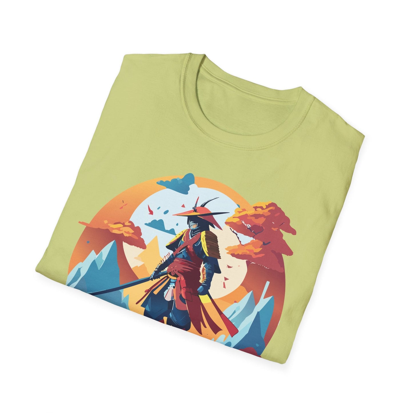 Samurai Shirt Unisex Tee Gildan Softstyle 64000 100 Percent Ring Spun Cotton Lightweight