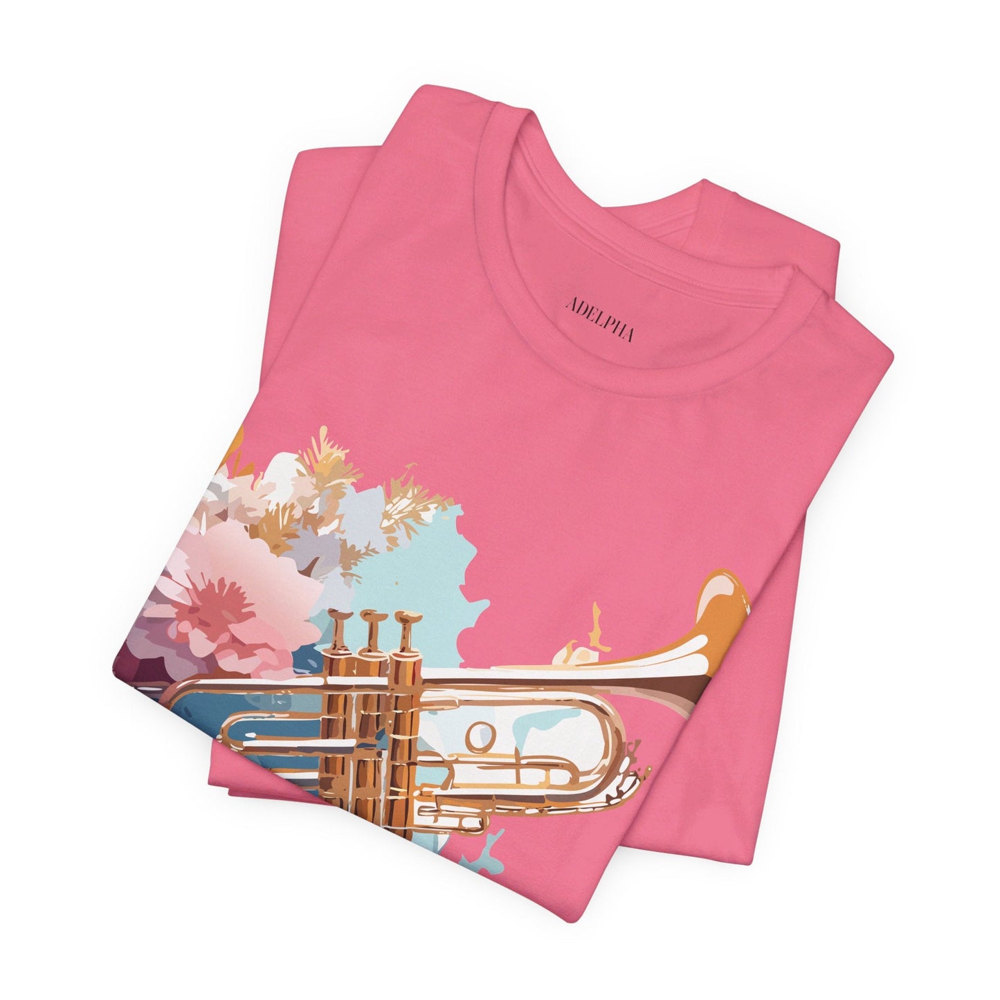 Music Graphic Unisex 100 Cotton Vintage Art with Musical Elements Tee 127