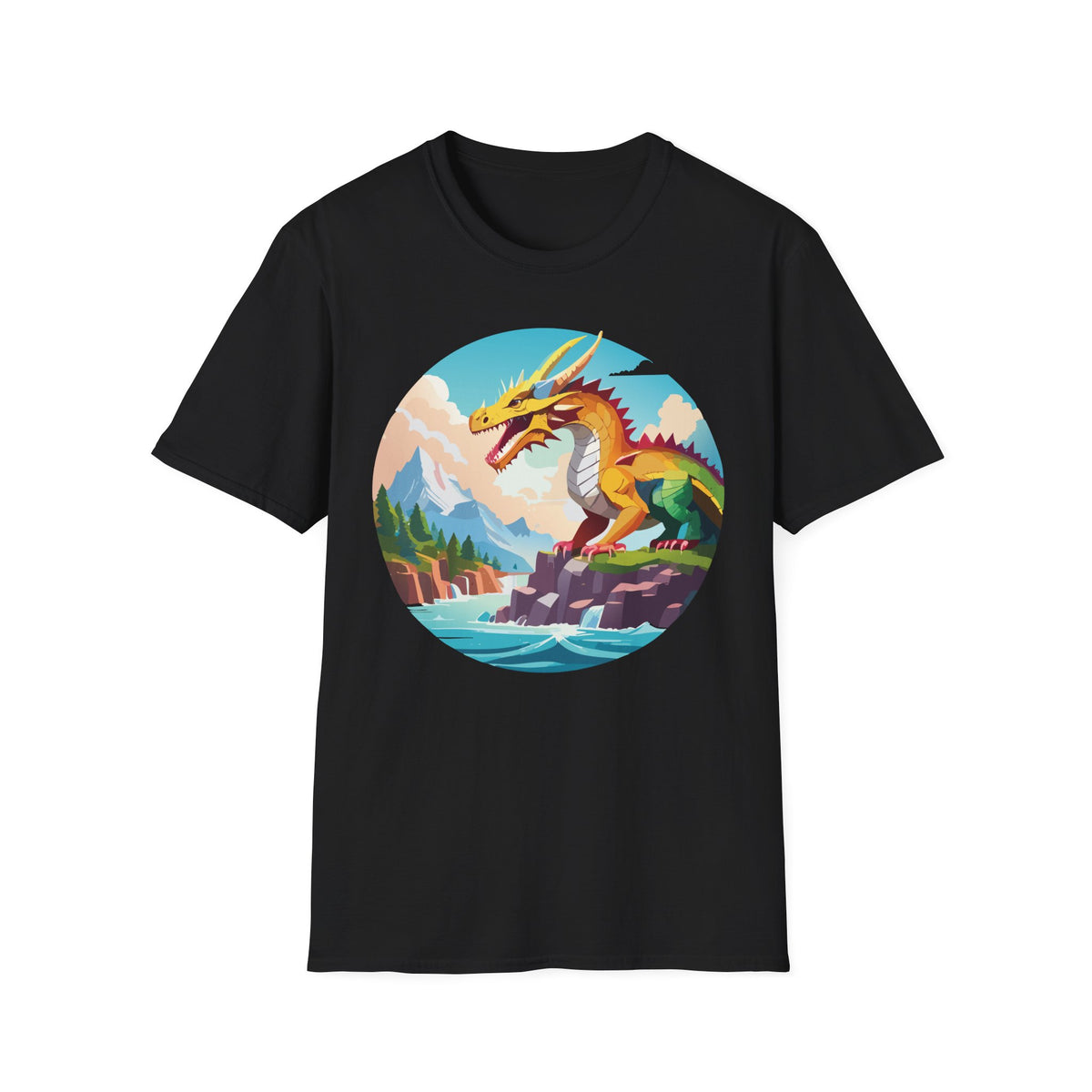 Dragon Graphic Tee Gildan Unisex 100 Cotton Tee Shirt with Animals Design h12