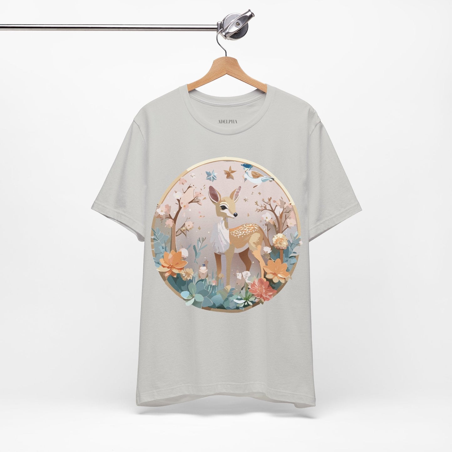 Medallion Graphic Unisex 100 Cotton Vintage Animal Medal Artwork Tee 9