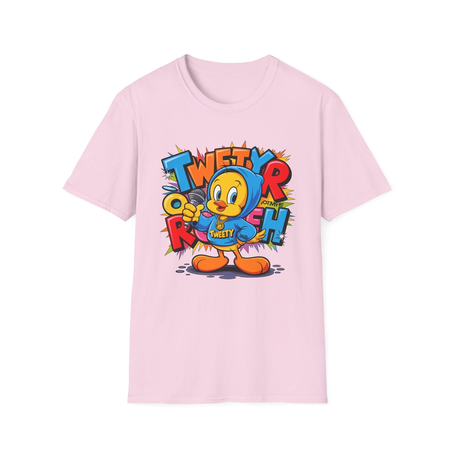 Cartoon T Shirt With Animation Funny Animals Tee Unisex Gildan Softstyle 64000 Pro