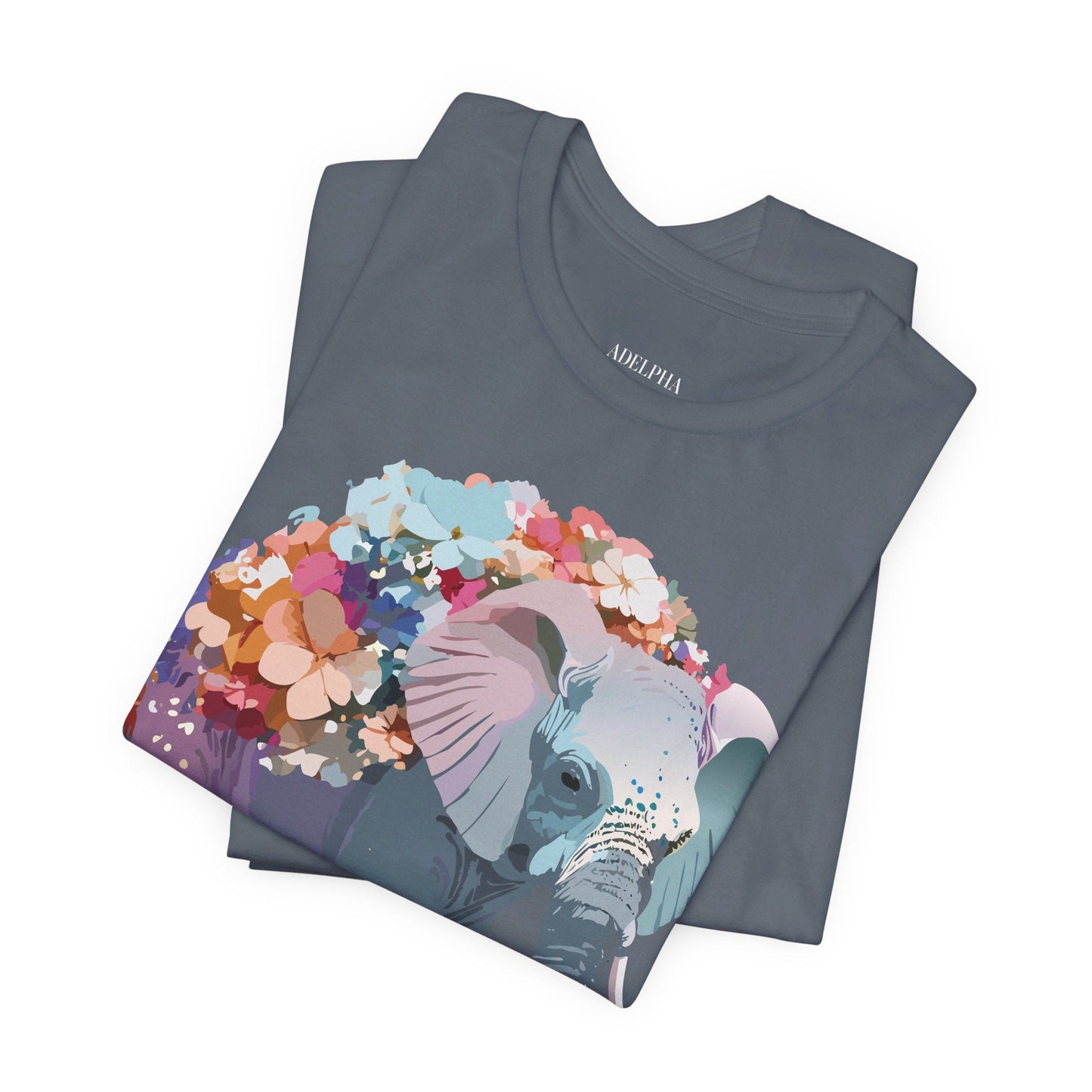 Elephant Graphic T Shirt Unisex Vintage Inspired Adelpha Artwork Short Sleeve Tee