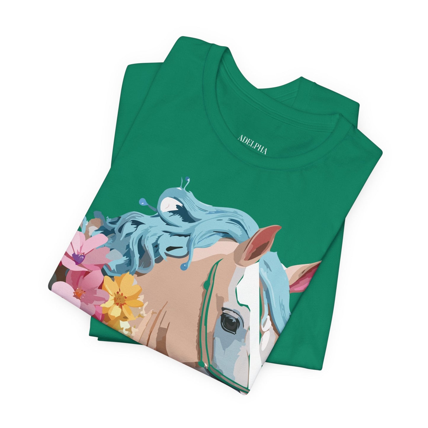 Unisex Horse Graphic Tee From Adelpha Vintage Inspired Art Shirt Short Sleeve Jersey