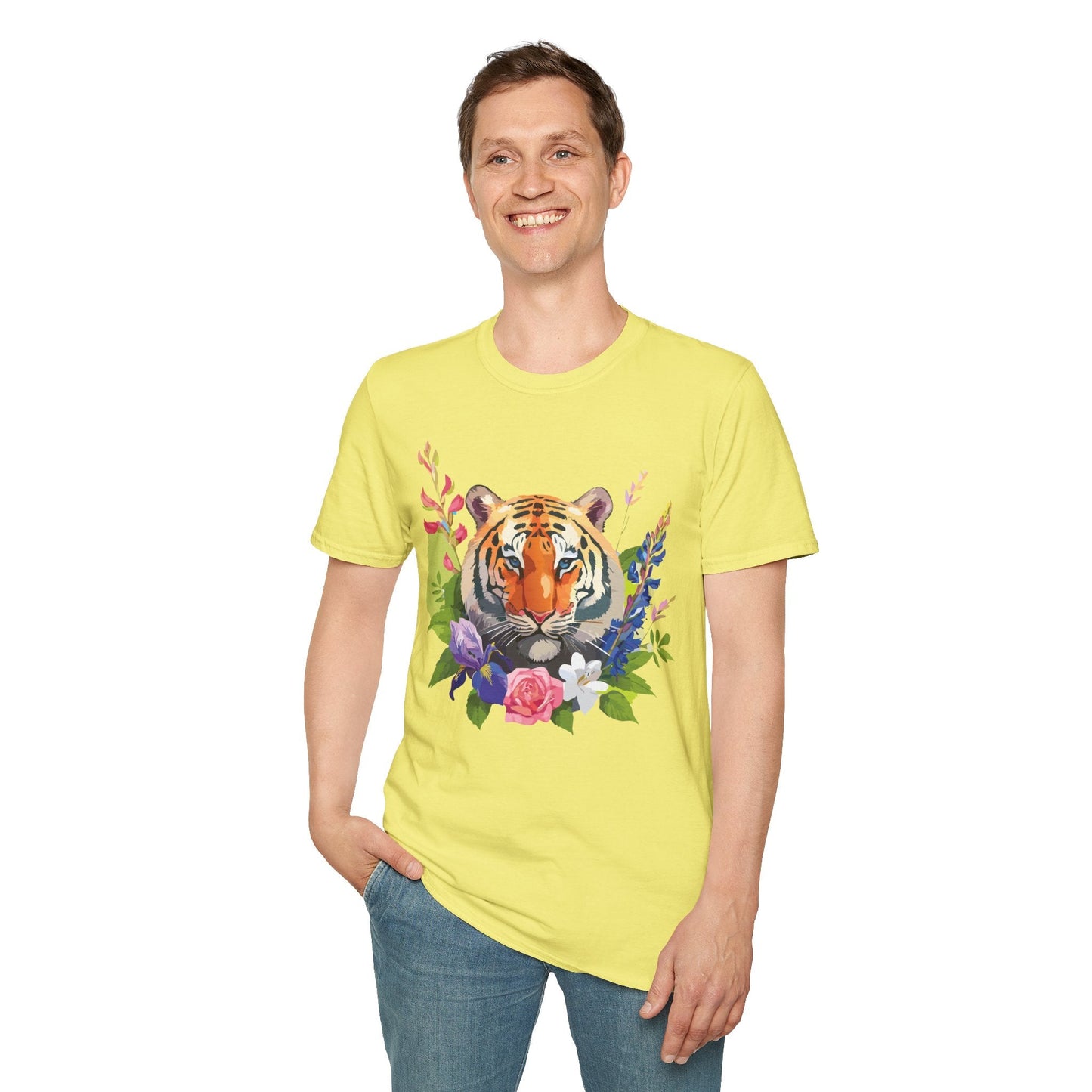 Tiger Shirt Unisex Gildan Softstyle Tee 100 Percent Ring Spun Cotton