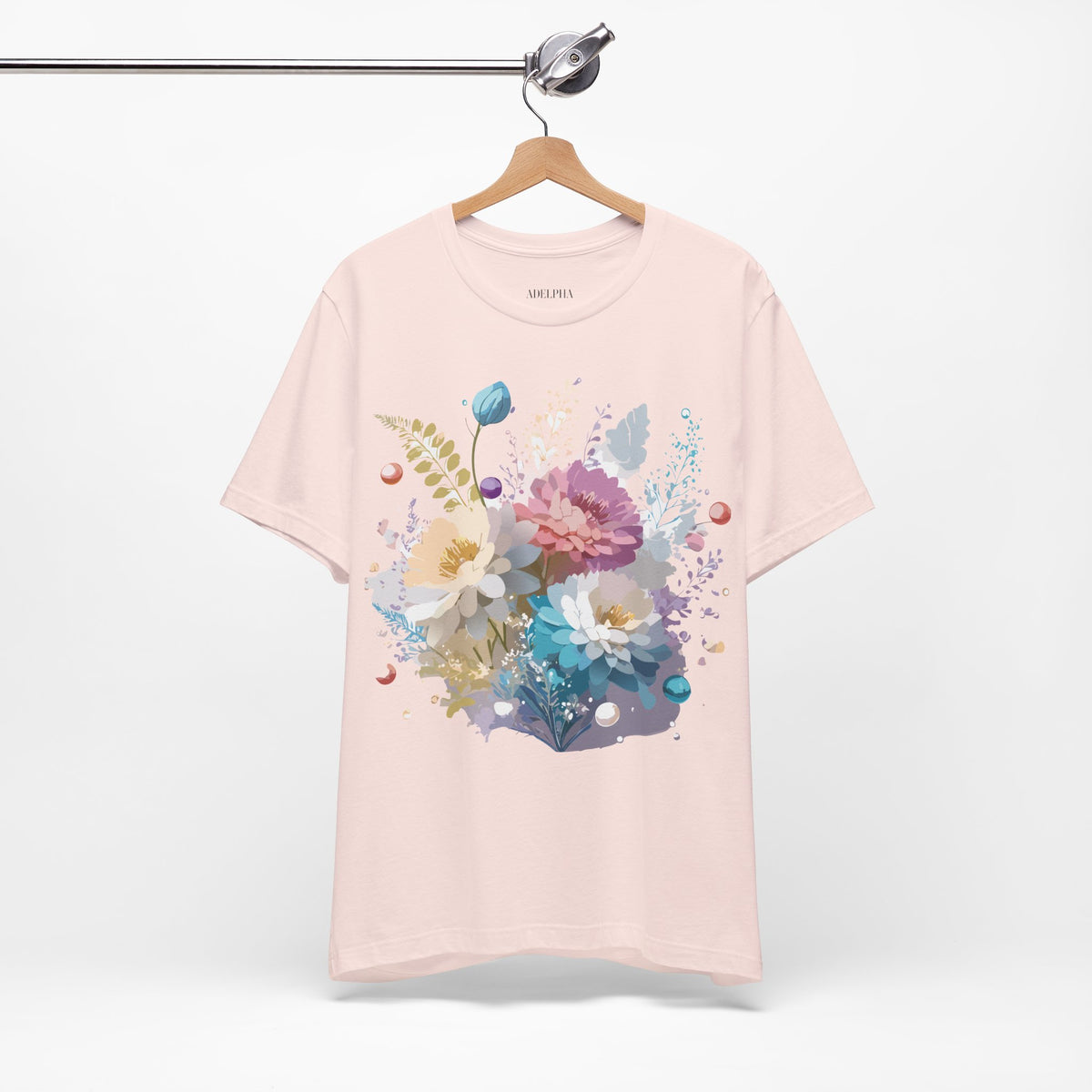 Floral Graphic Tee Shirt - Bella+Canvas Unisex 100 Cotton 8