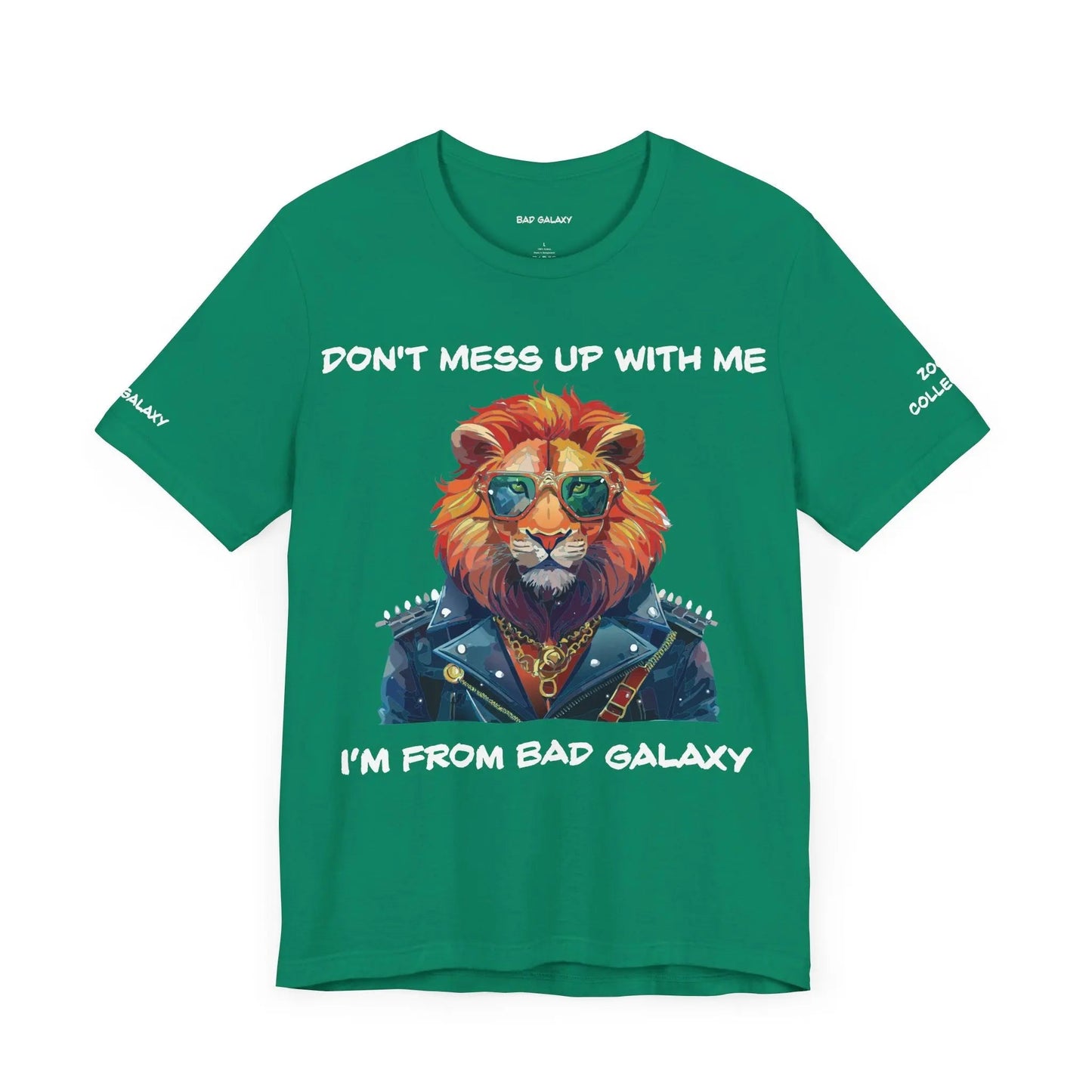 Bad Galaxy Animal T Shirt Made To Order 100 Percent Cotton Tee With Eco Friendly Inks Designed In US