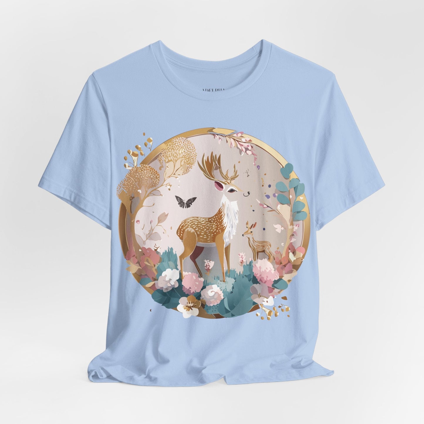 Medallion Graphic Unisex 100 Cotton Vintage Animal Medal Artwork Tee 13