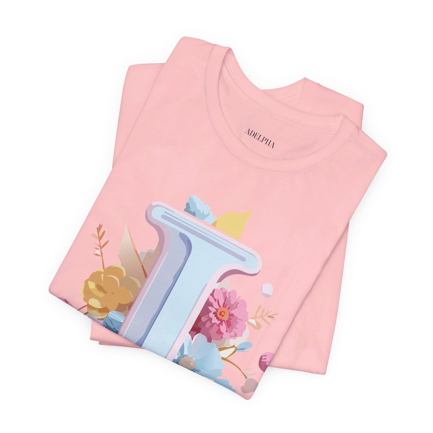 Letter I Shirt Graphic Tee Unisex Vintage Inspired Adelpha Artwork Premium Short Sleeve Tee