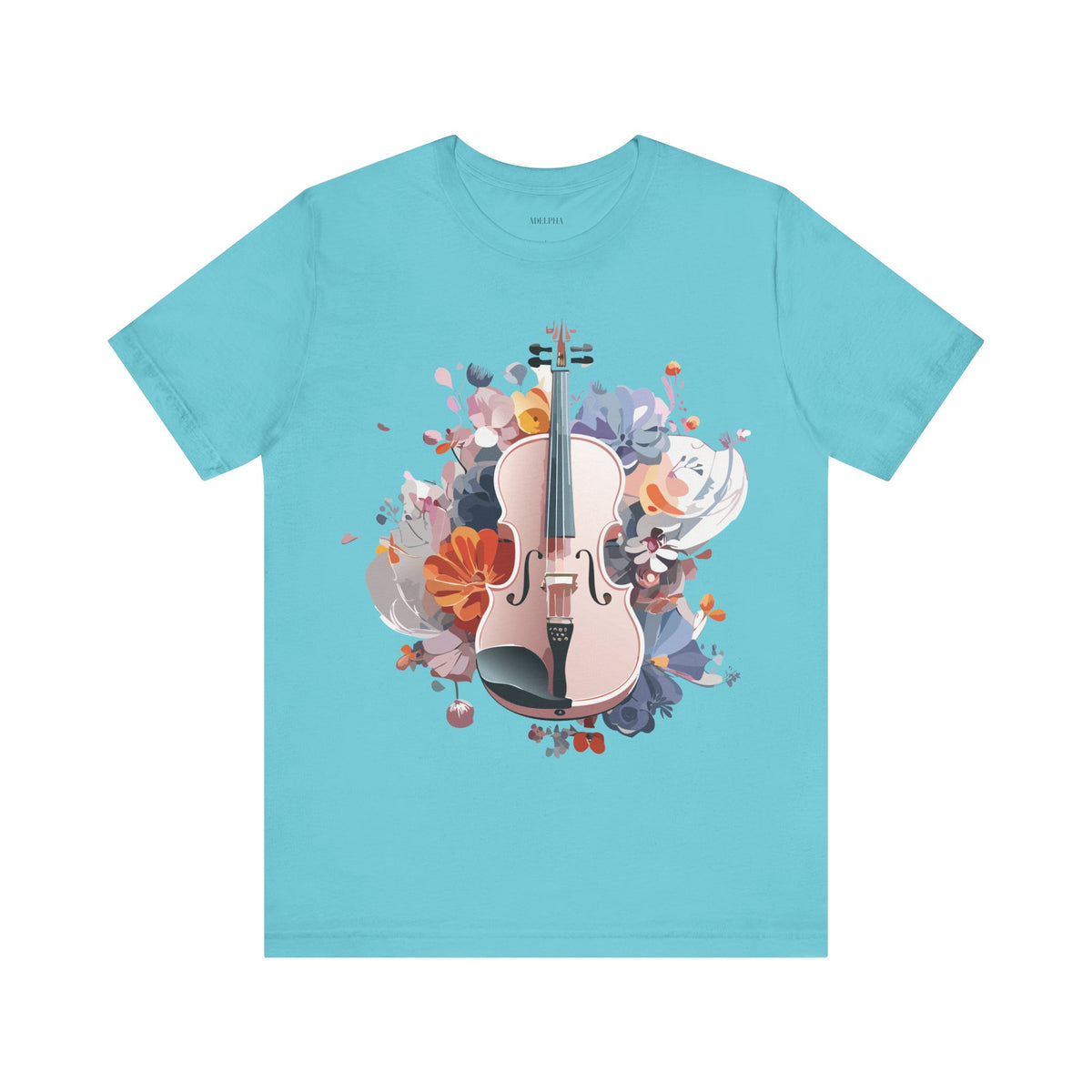 Music Graphic Unisex Cotton Bella+Canvas Tee with Art Design m136